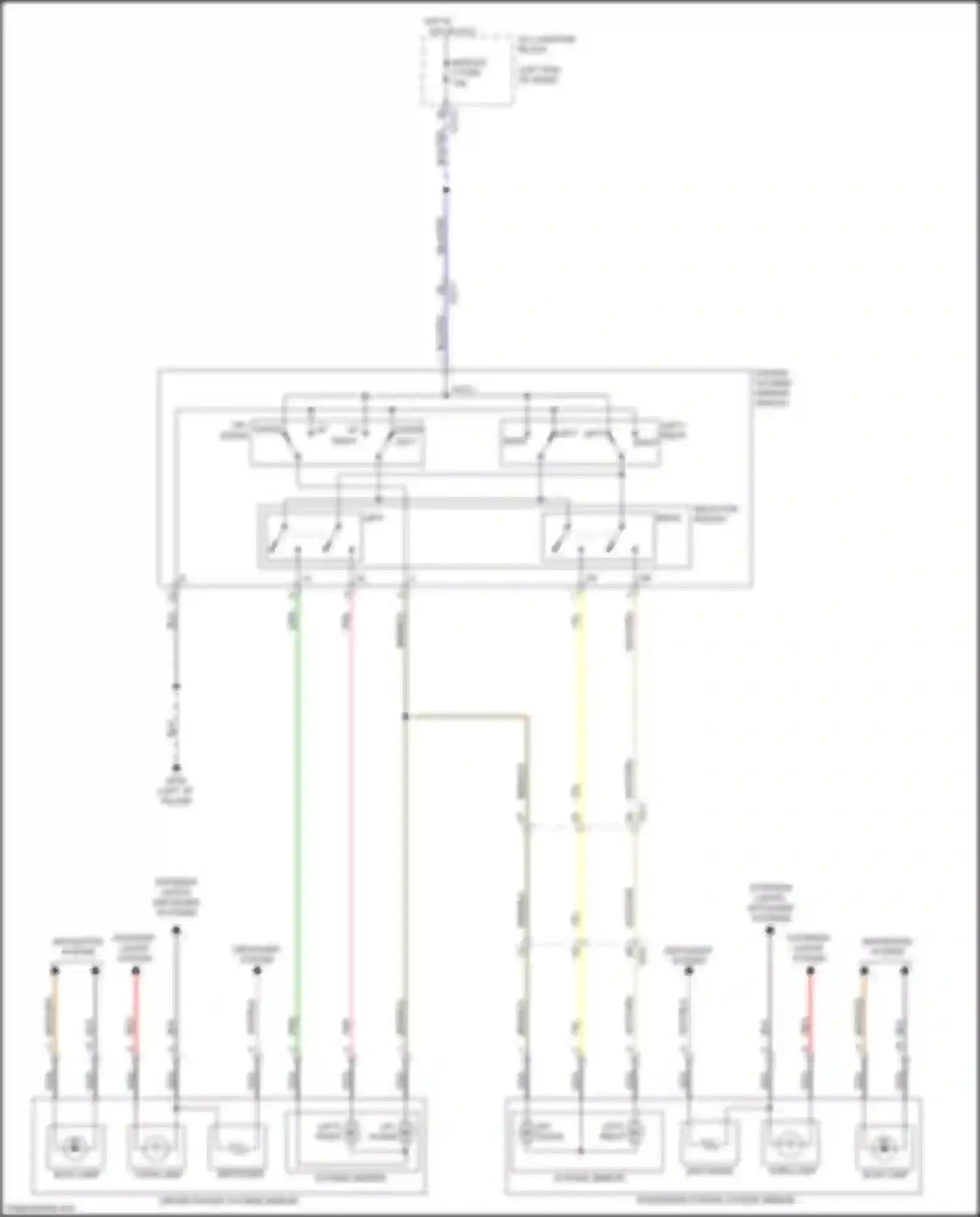 Soul Kia III (2019-2024): Power mirrors circuit