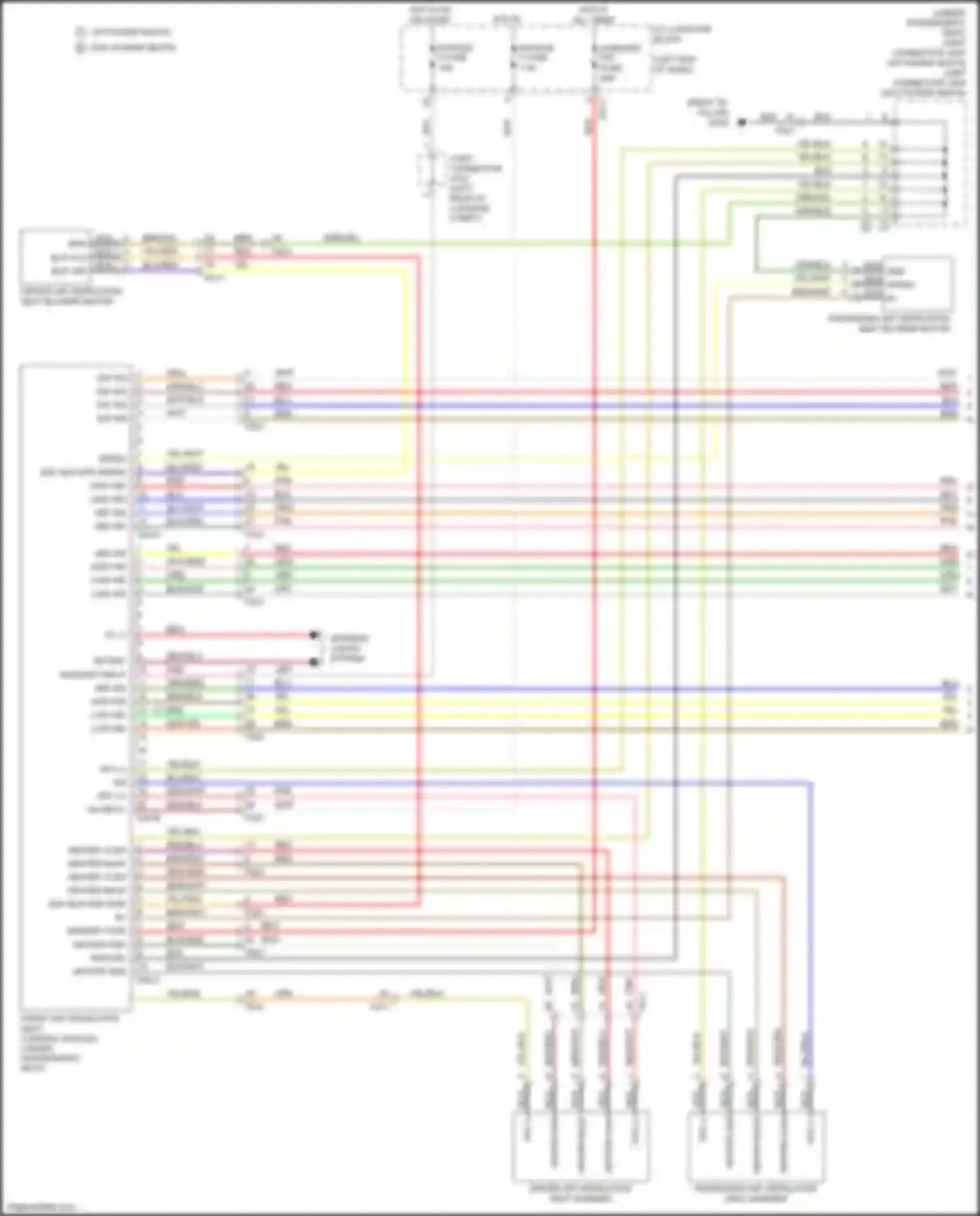 Soul Kia III (2019-2024): Seat ventilation circuit (1 of 2)