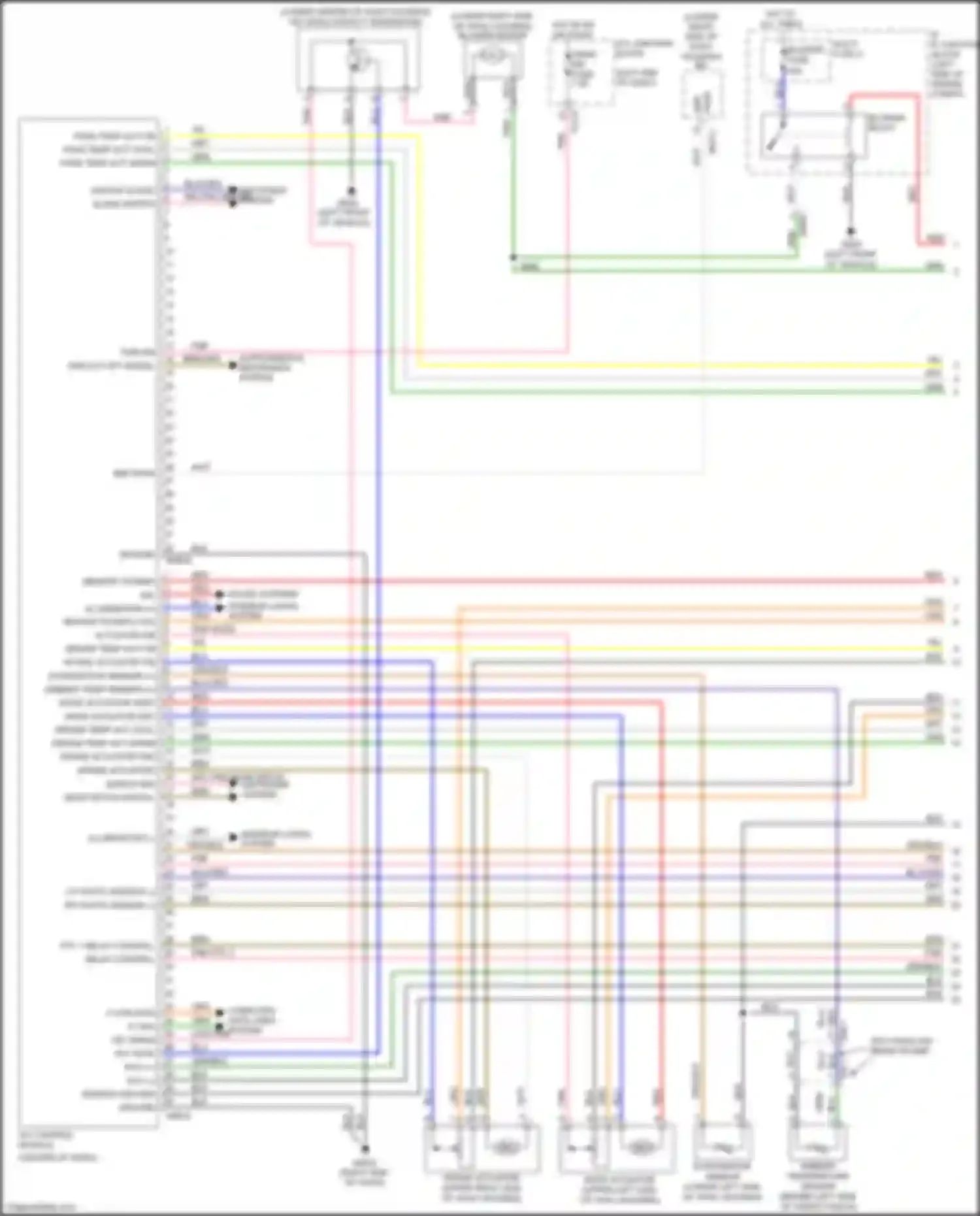 Wiring diagram ambient temperature sensor for Kia Soul III (2019-2024) (1 of 2)