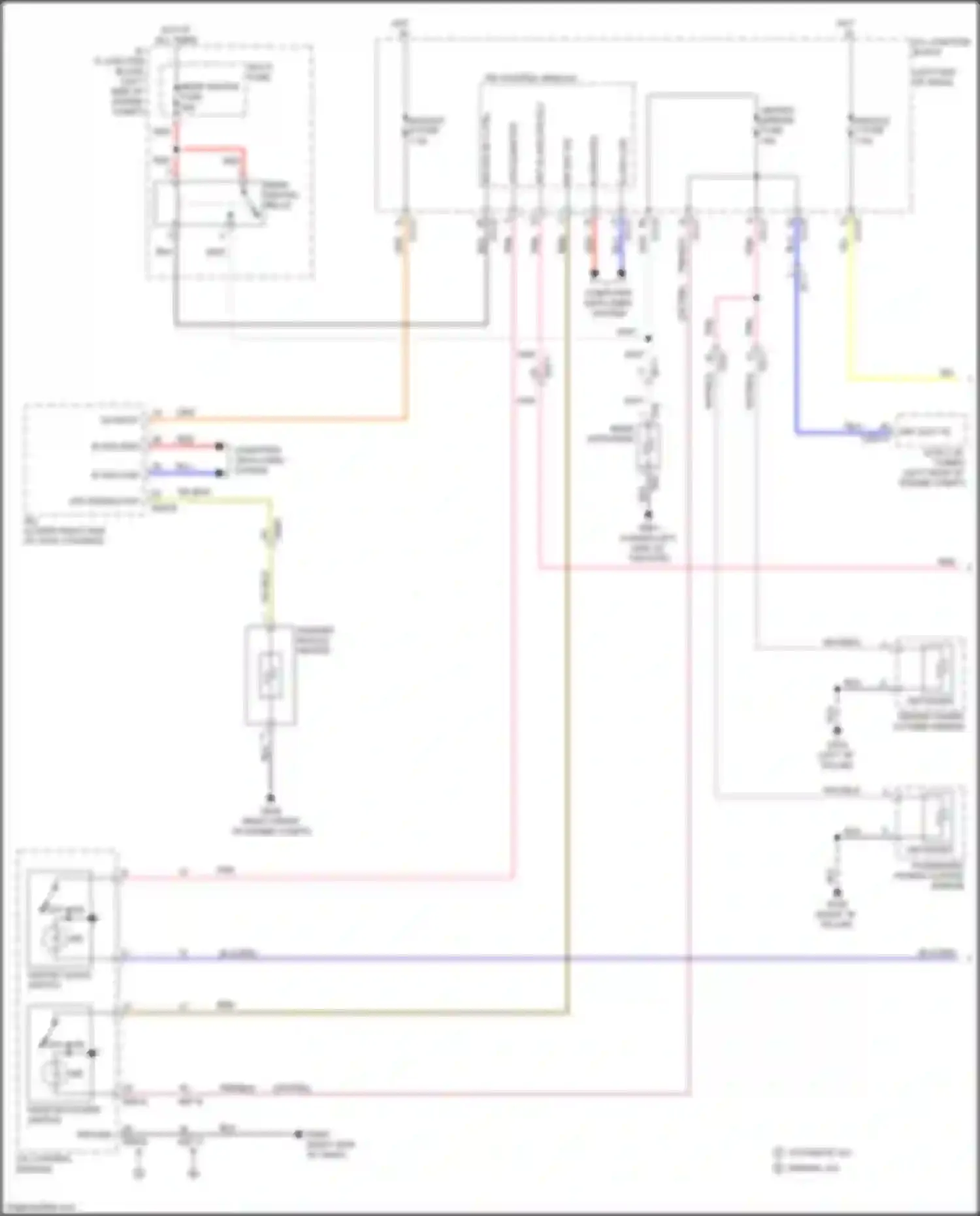 Wiring diagram automatic a/c manual a/c for Kia Soul III (2019-2024) (1 of 1)