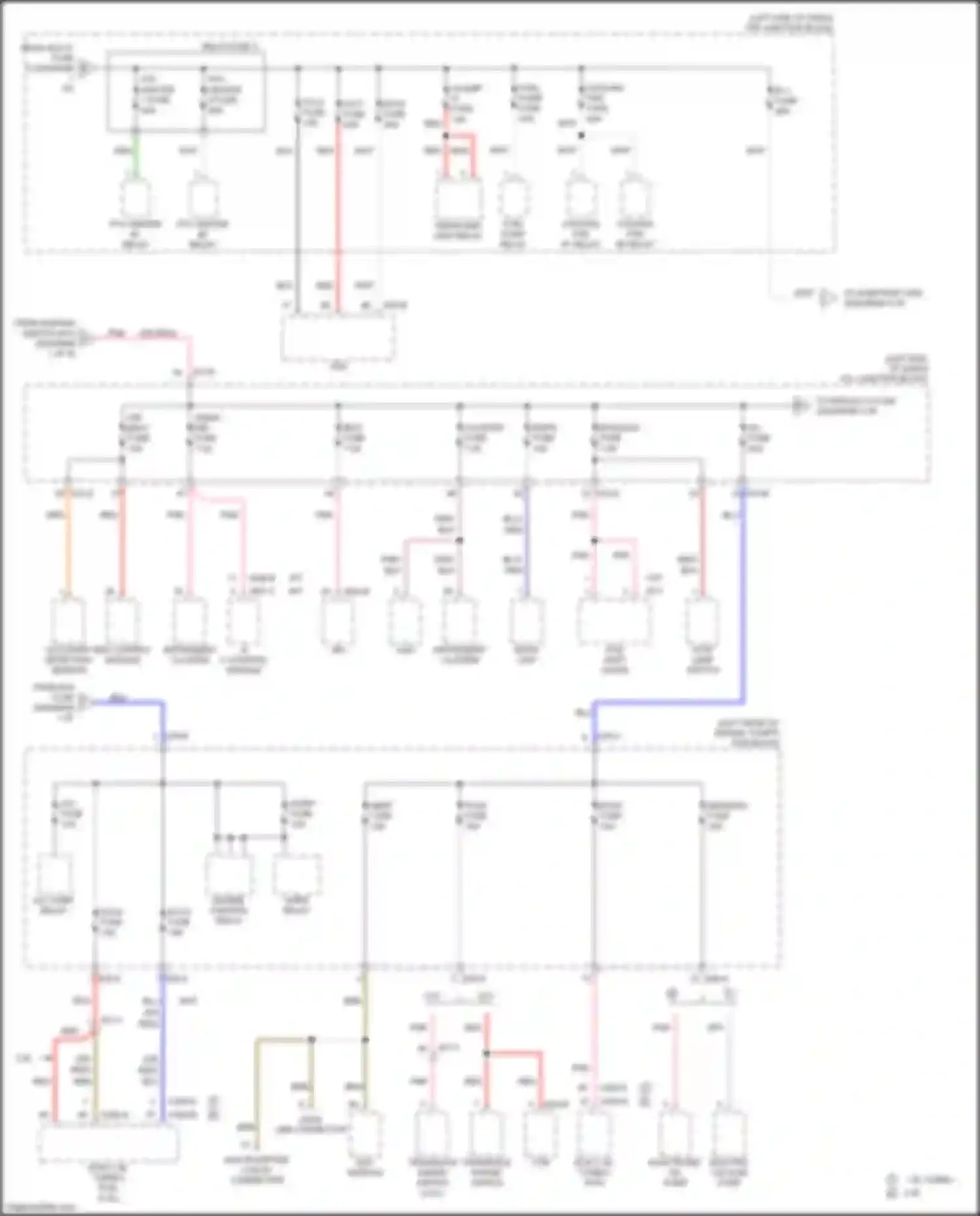 Wiring diagram b+1 fuse for Kia Soul III (2019-2024) (1 of 1)