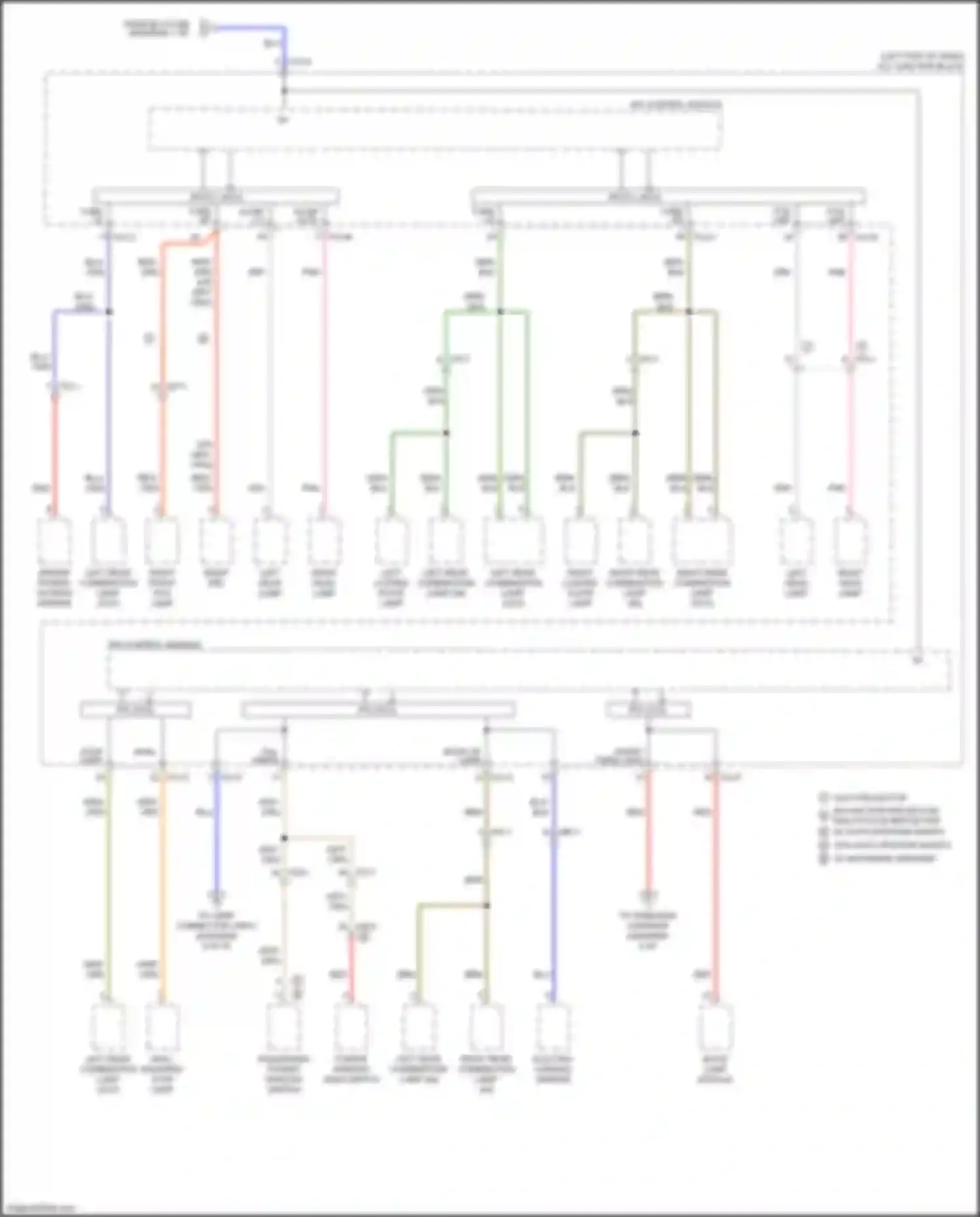 Wiring diagram back up lamp for Kia Soul III (2019-2024) (4 of 4)