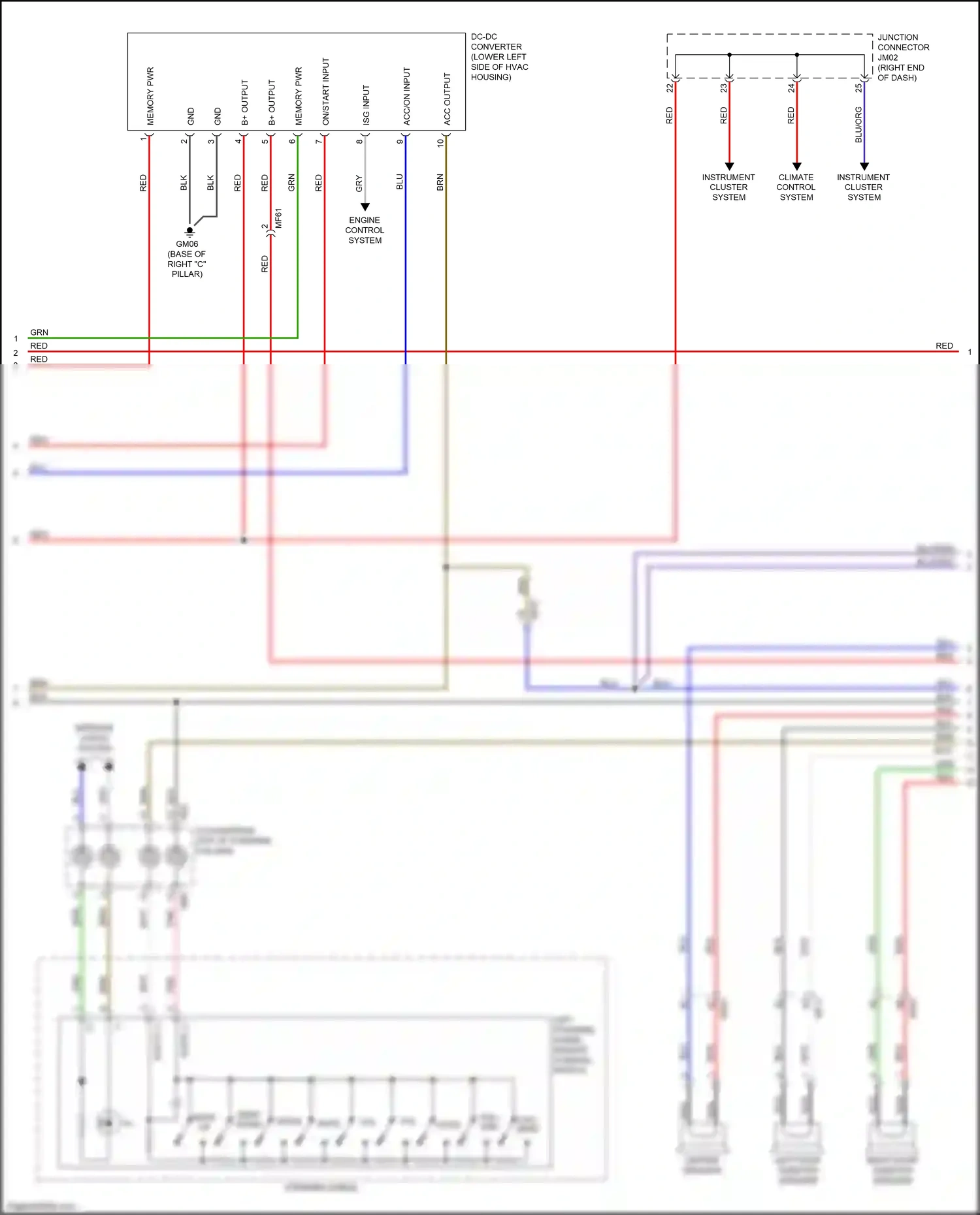 Kia Soul III (2019-2024) climate control system wiring diagram  (1 of 4)