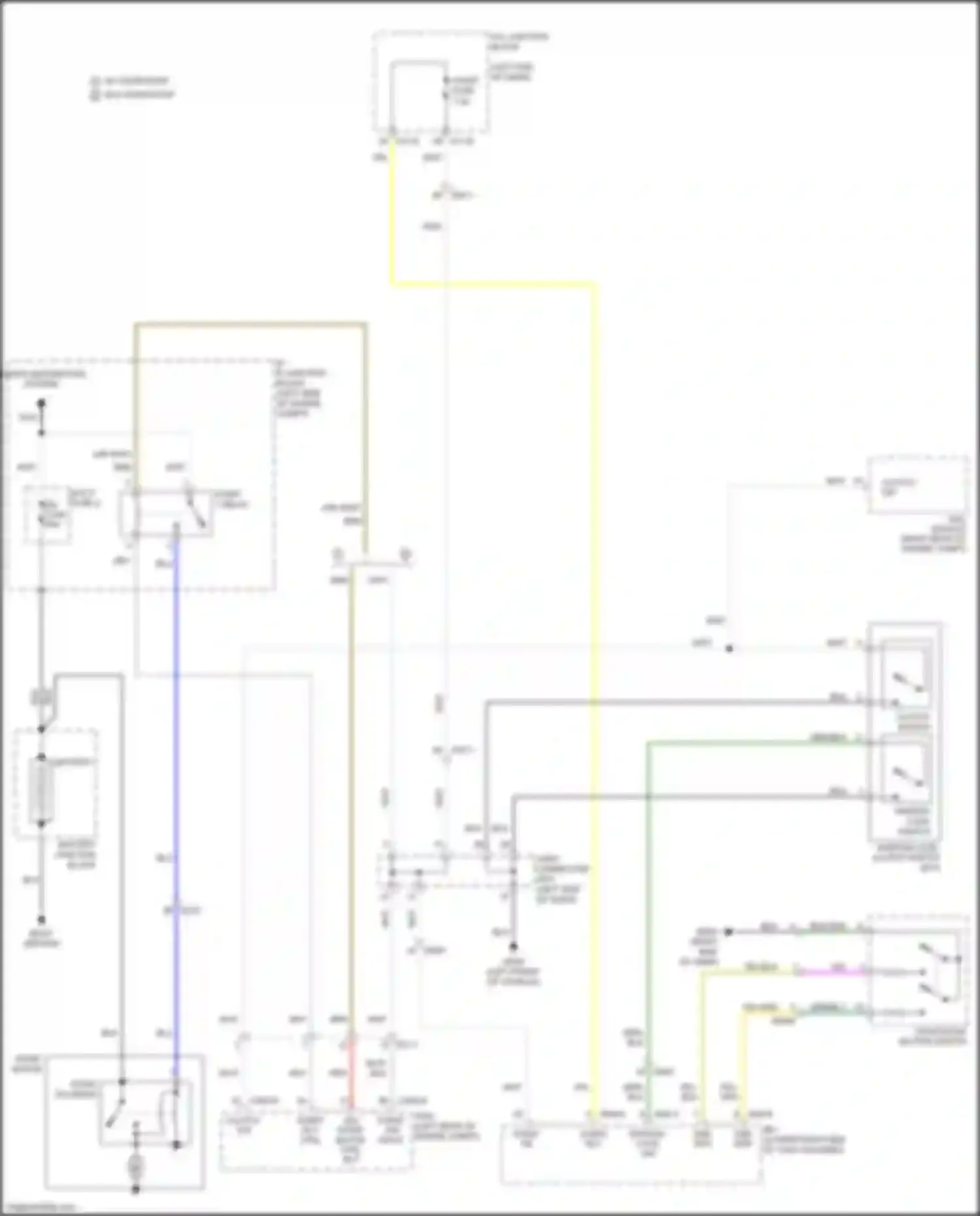 Wiring diagram clutch switch for Kia Soul III (2019-2024) (1 of 4)