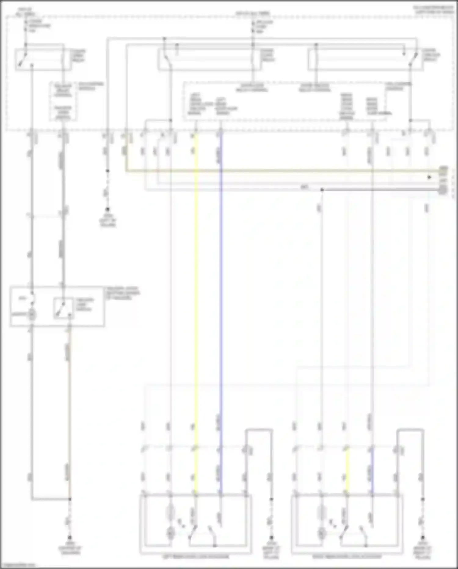 Wiring diagram door lock relay control for Kia Soul III (2019-2024) (2 of 2)