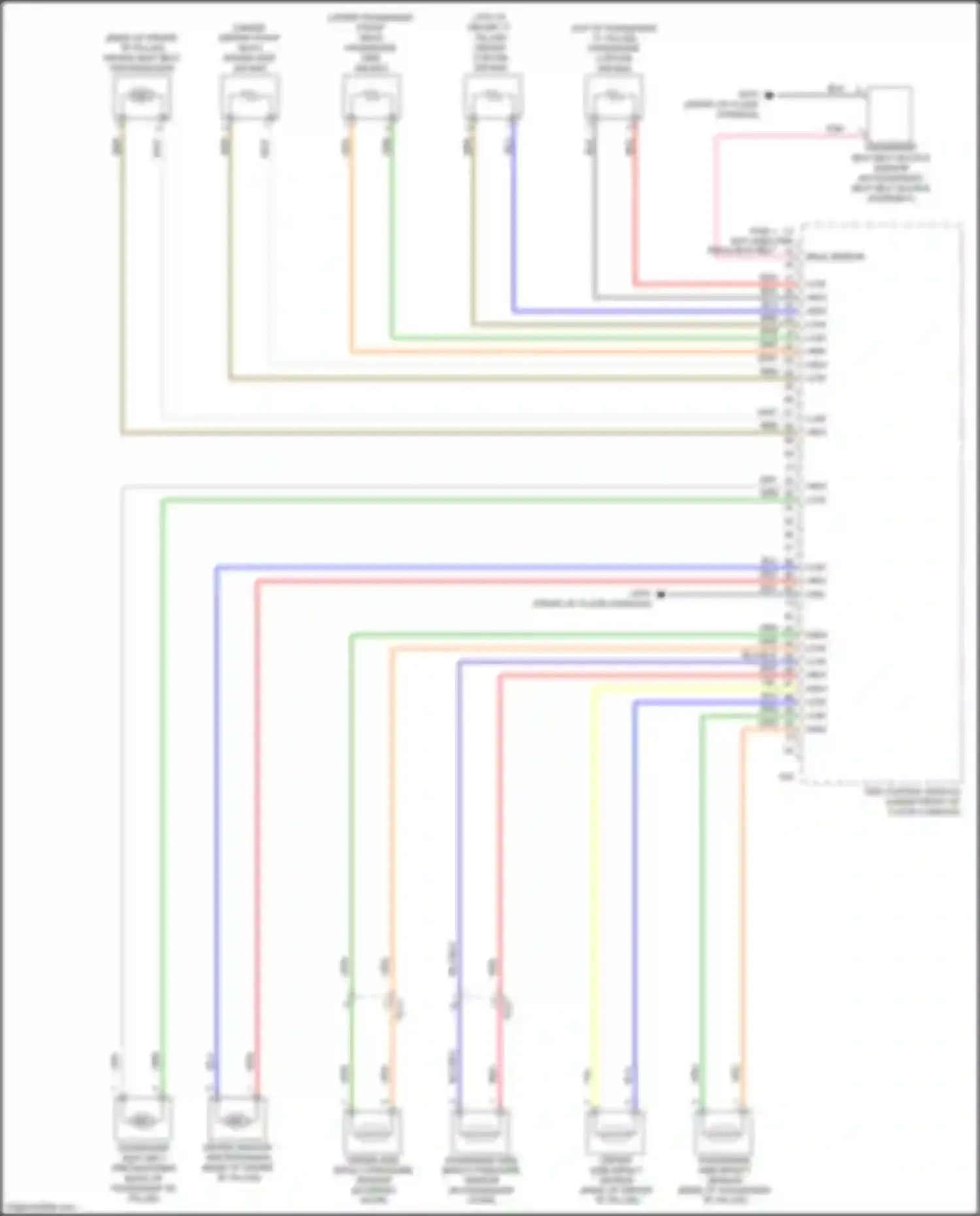 Wiring diagram driver side impact pressure sensor for Kia Soul III (2019-2024) (1 of 1)