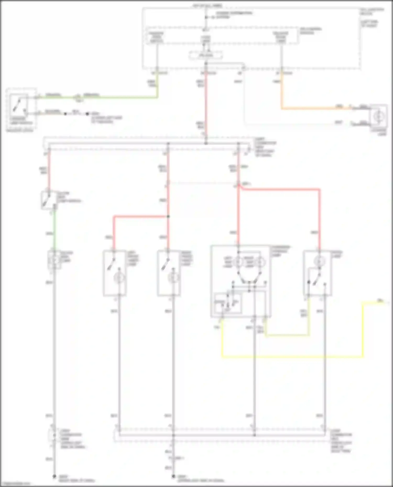 Wiring diagram glove box lamp) for Kia Soul III (2019-2024) (1 of 4)