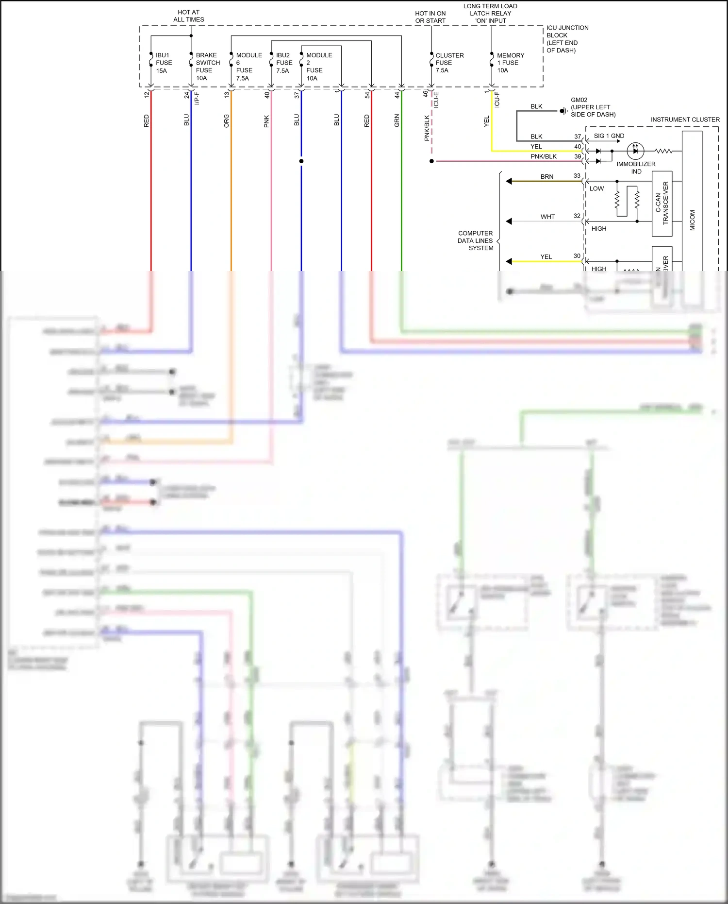 Kia Soul III (2019-2024) icu-e wiring diagram  (19 of 63)