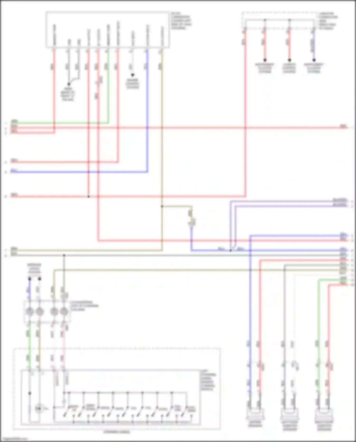 Wiring diagram instrument cluster system for Kia Soul III (2019-2024) (6 of 12)