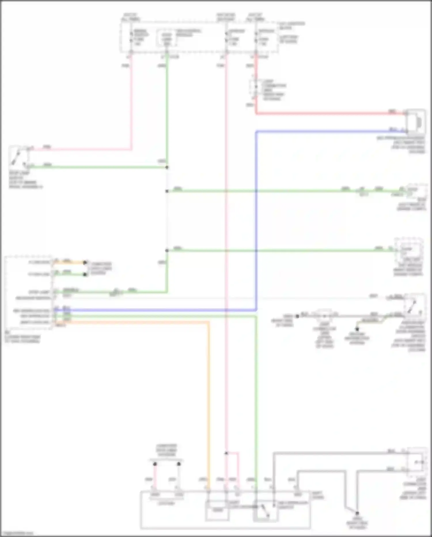 Wiring diagram key interlock switch for Kia Soul III (2019-2024) (1 of 3)
