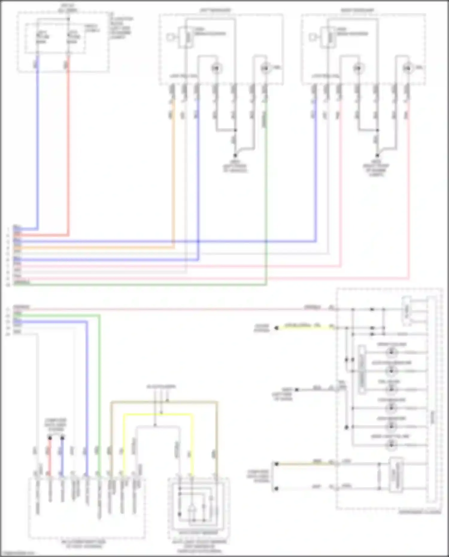 Wiring diagram left headlamp for Kia Soul III (2019-2024) (3 of 4)