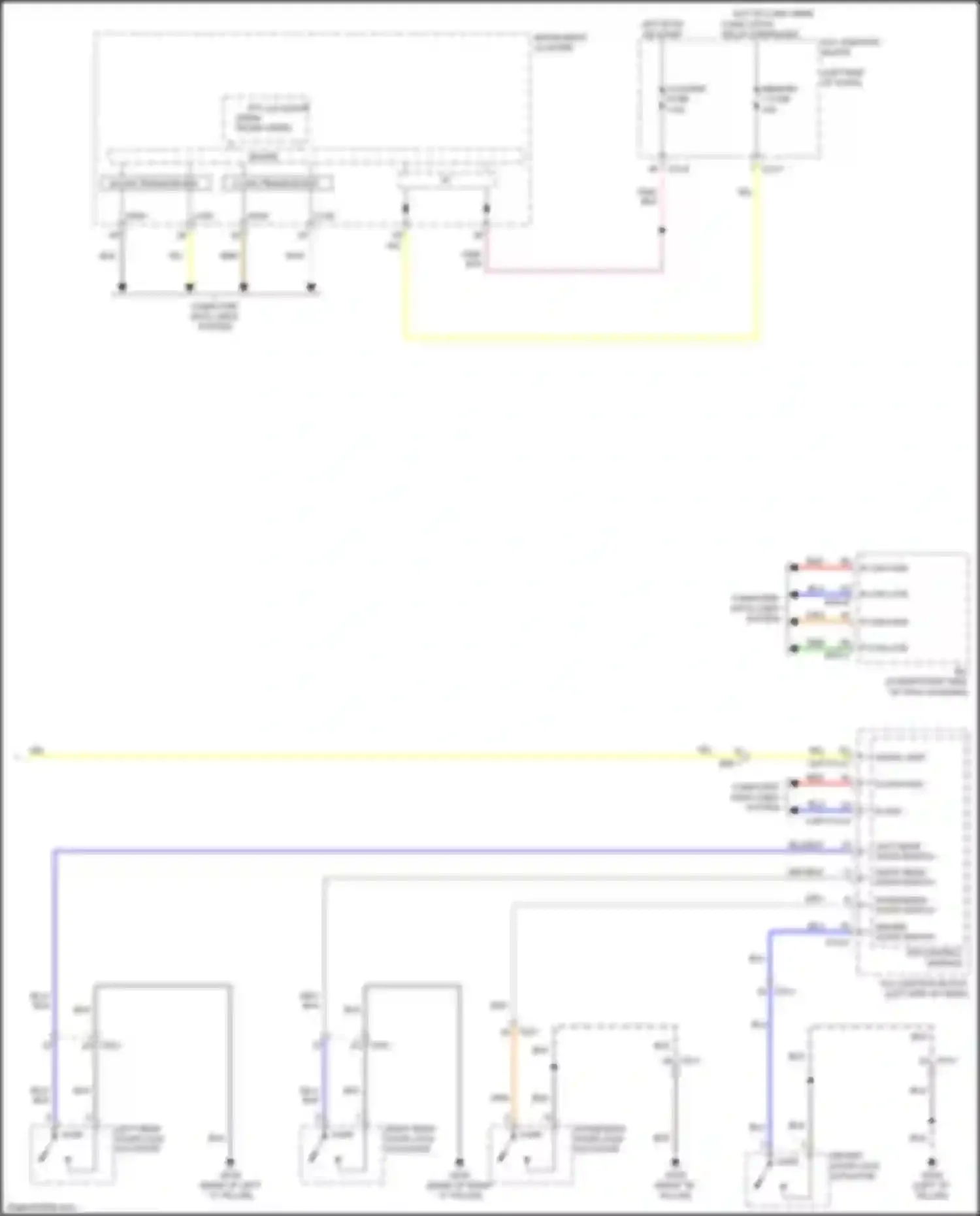 Wiring diagram memory 1 fuse for Kia Soul III (2019-2024) (2 of 10)