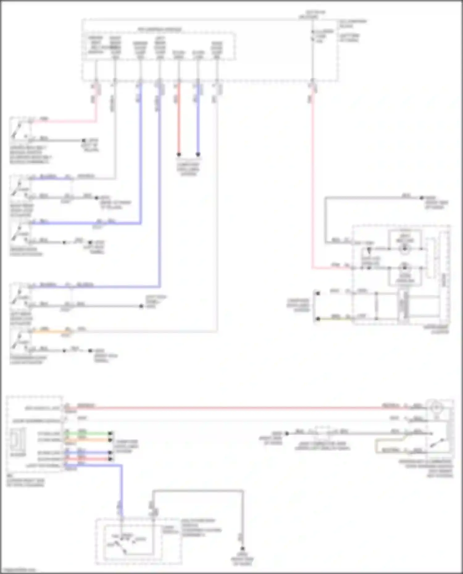 Wiring diagram multi- function switch for Kia Soul III (2019-2024) (1 of 9)