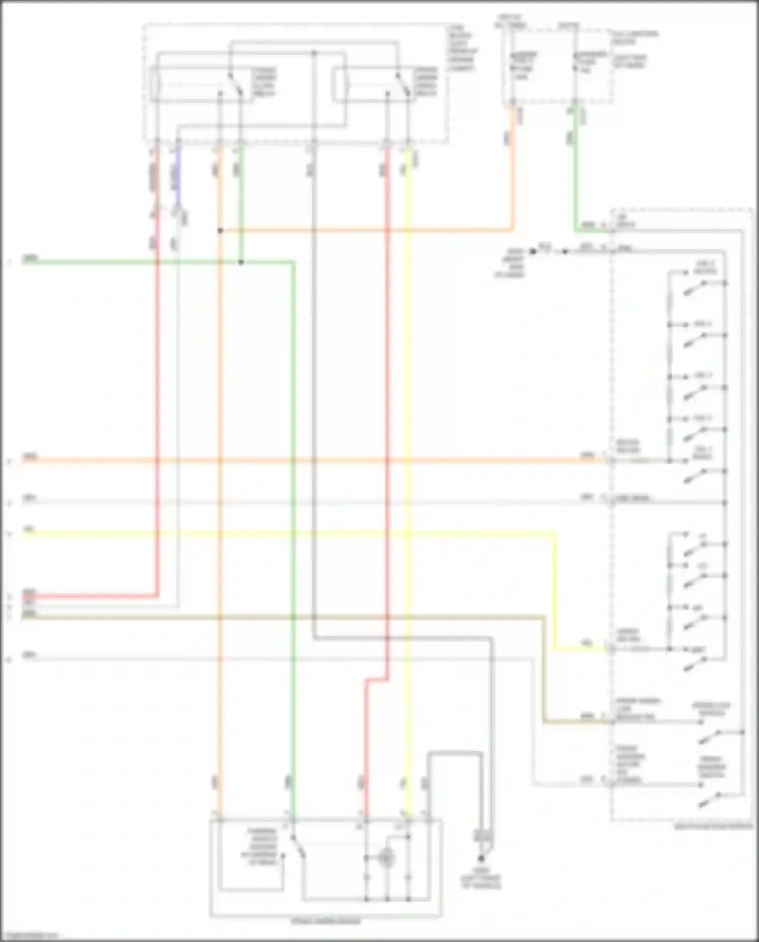 Wiring diagram multi- function switch for Kia Soul III (2019-2024) (2 of 9)