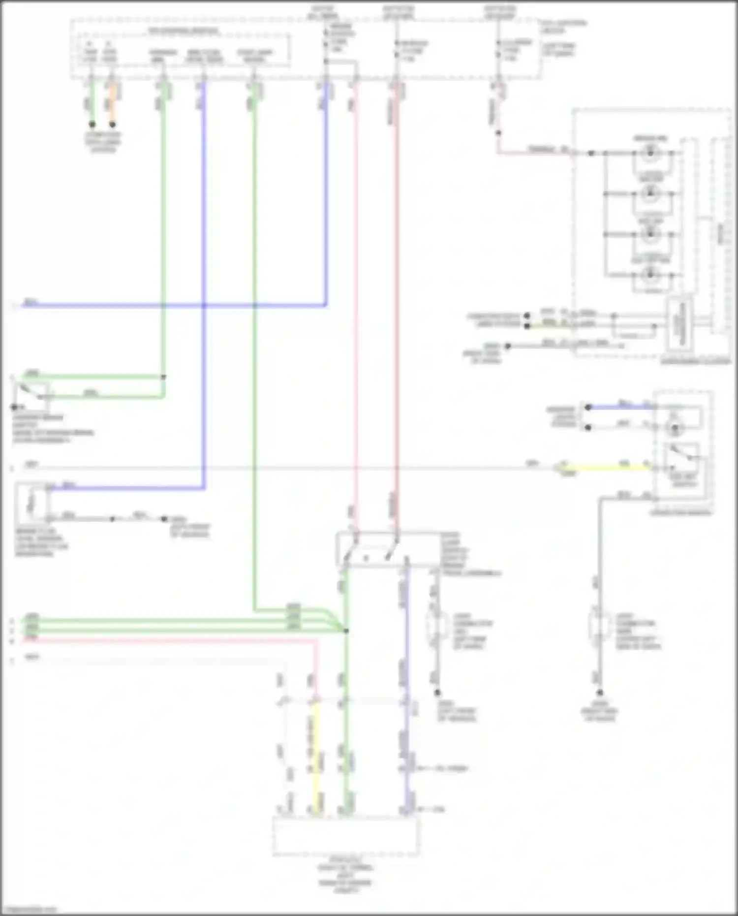 Wiring diagram parking brk sw for Kia Soul III (2019-2024) (2 of 2)