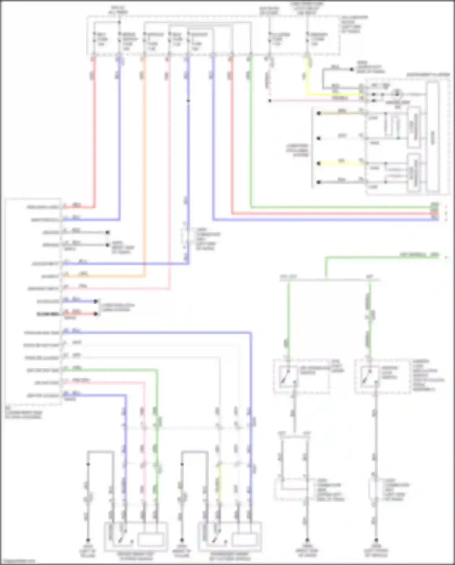 Wiring diagram passenger smart key outside handle for Kia Soul III (2019-2024) (2 of 2)
