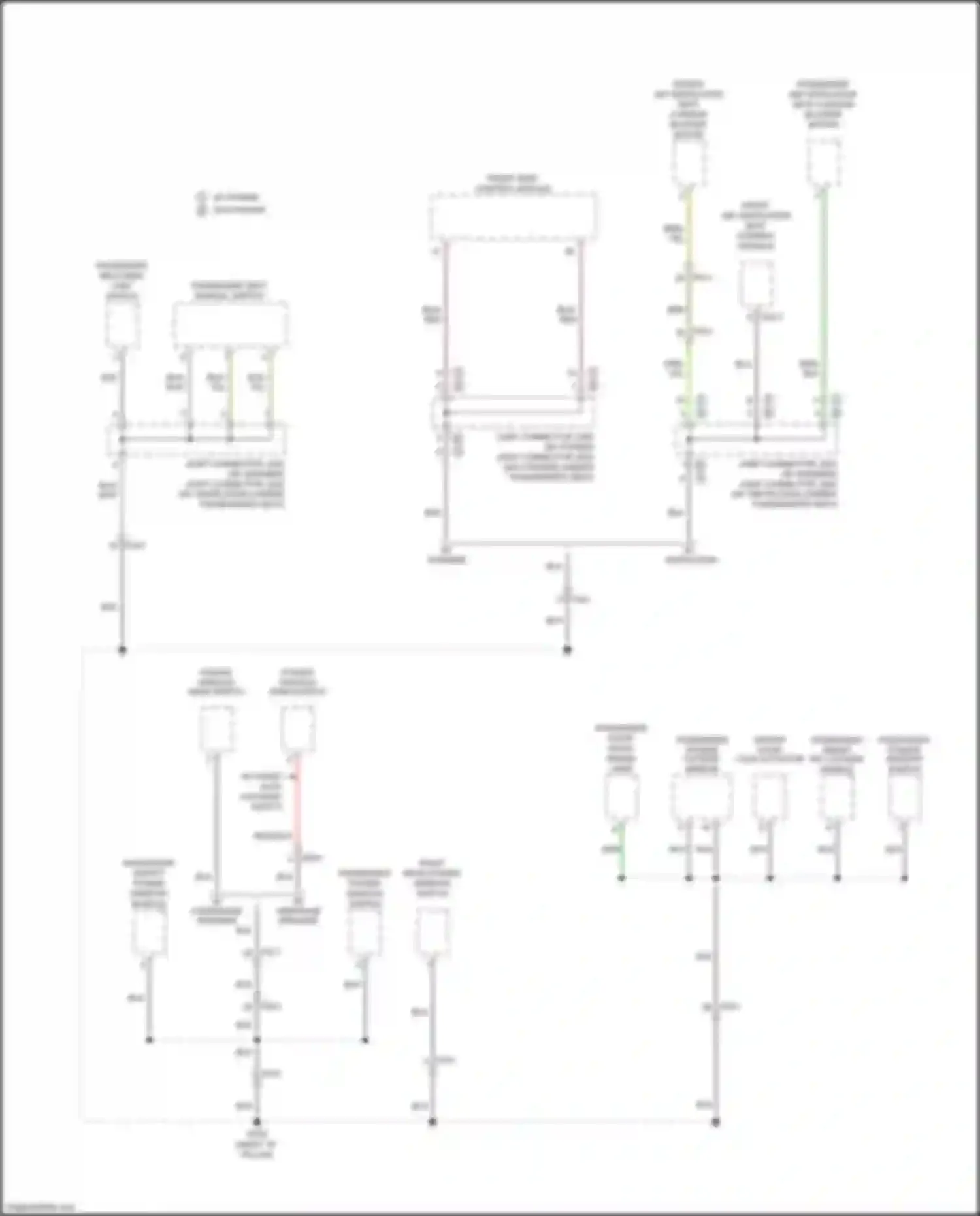 Wiring diagram passenger smart key outside handle for Kia Soul III (2019-2024) (1 of 2)