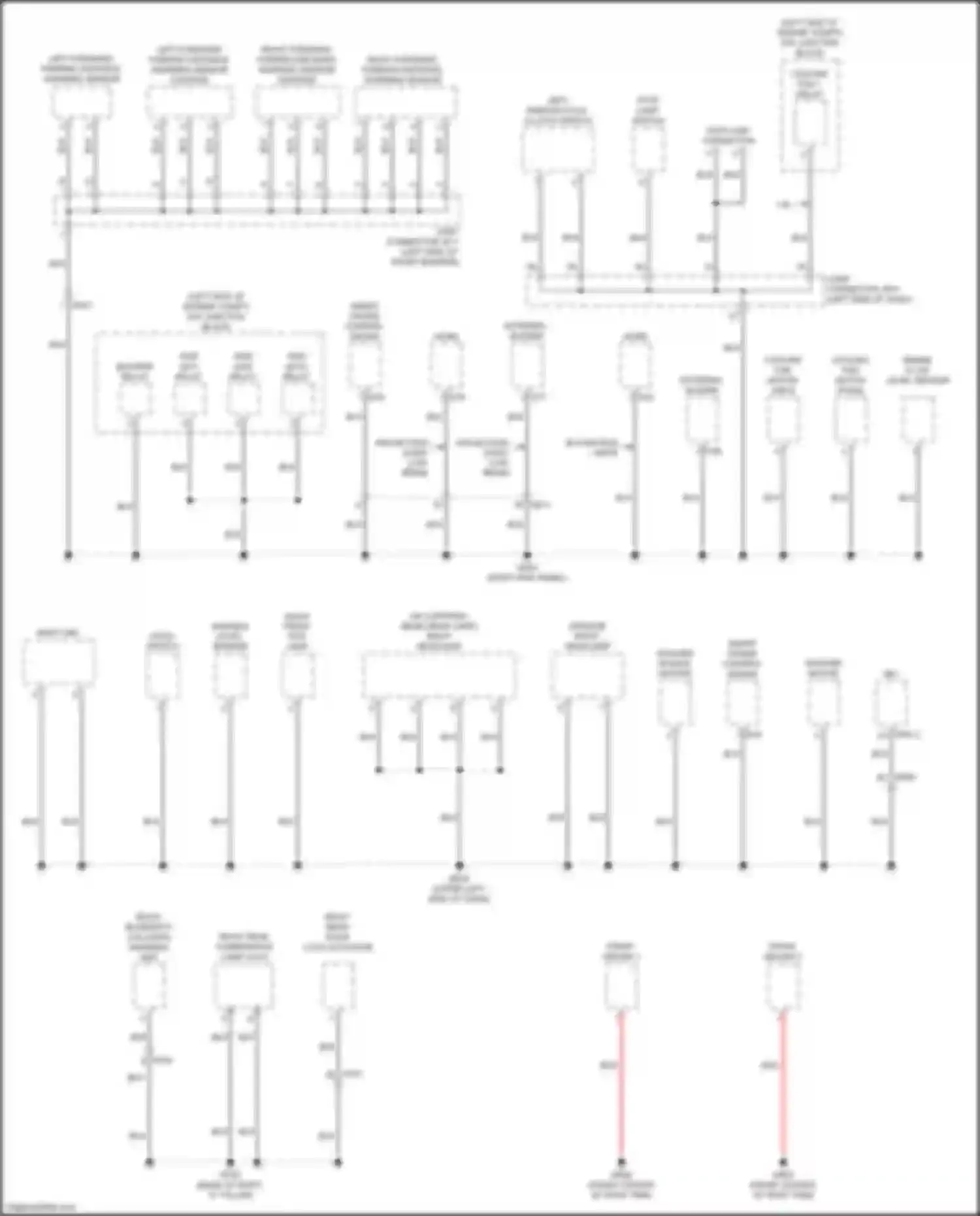 Wiring diagram right blindspot collision warning unit for Kia Soul III (2019-2024) (1 of 1)