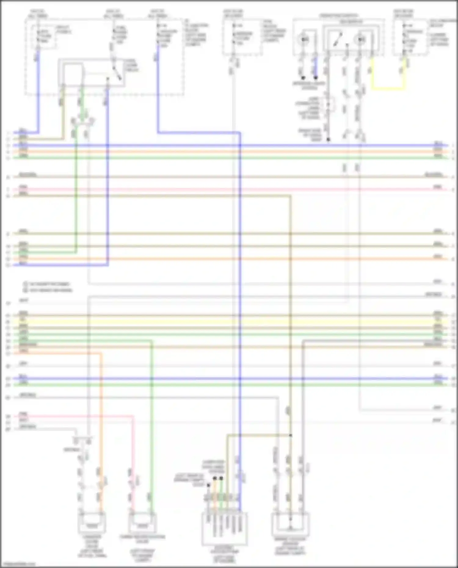 Wiring diagram sensor 4 fuse for Kia Soul III (2019-2024) (2 of 2)
