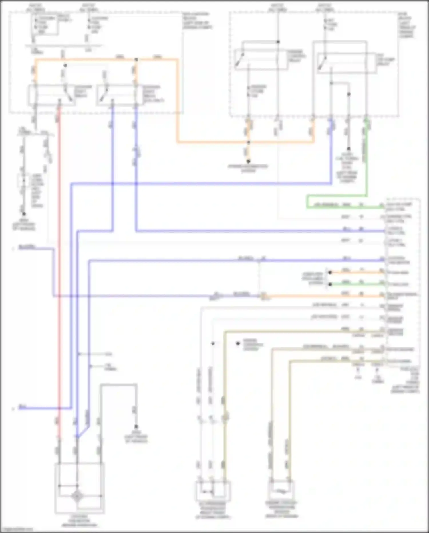 Wiring diagram sensor signal for Kia Soul III (2019-2024) (1 of 2)