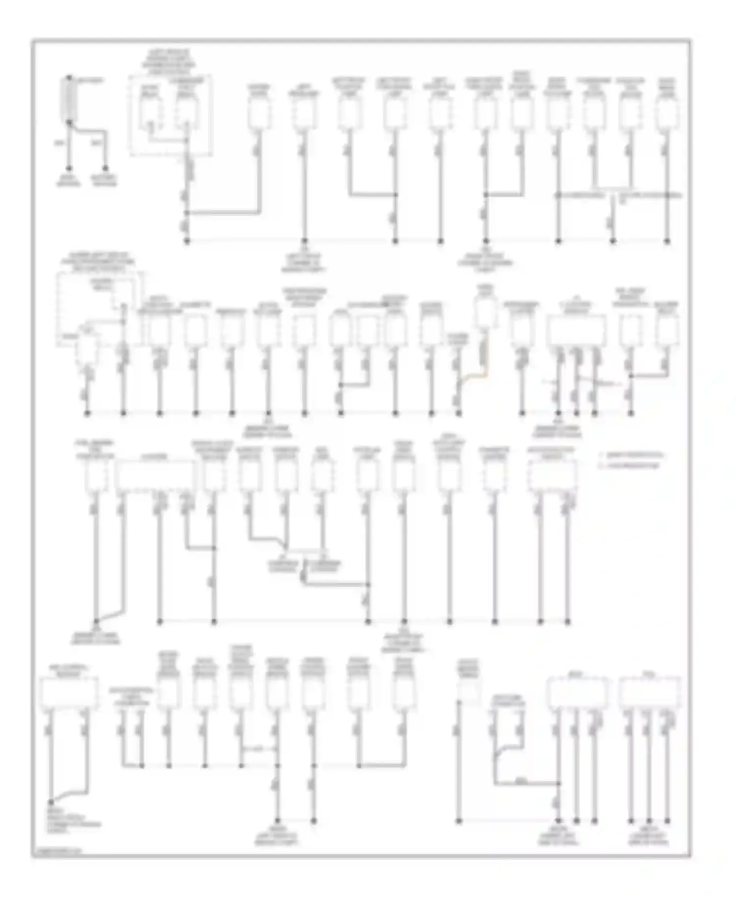 Spectra Kia I facelift 2 (2004-2011): Ground distribution circuit (1 of 2)