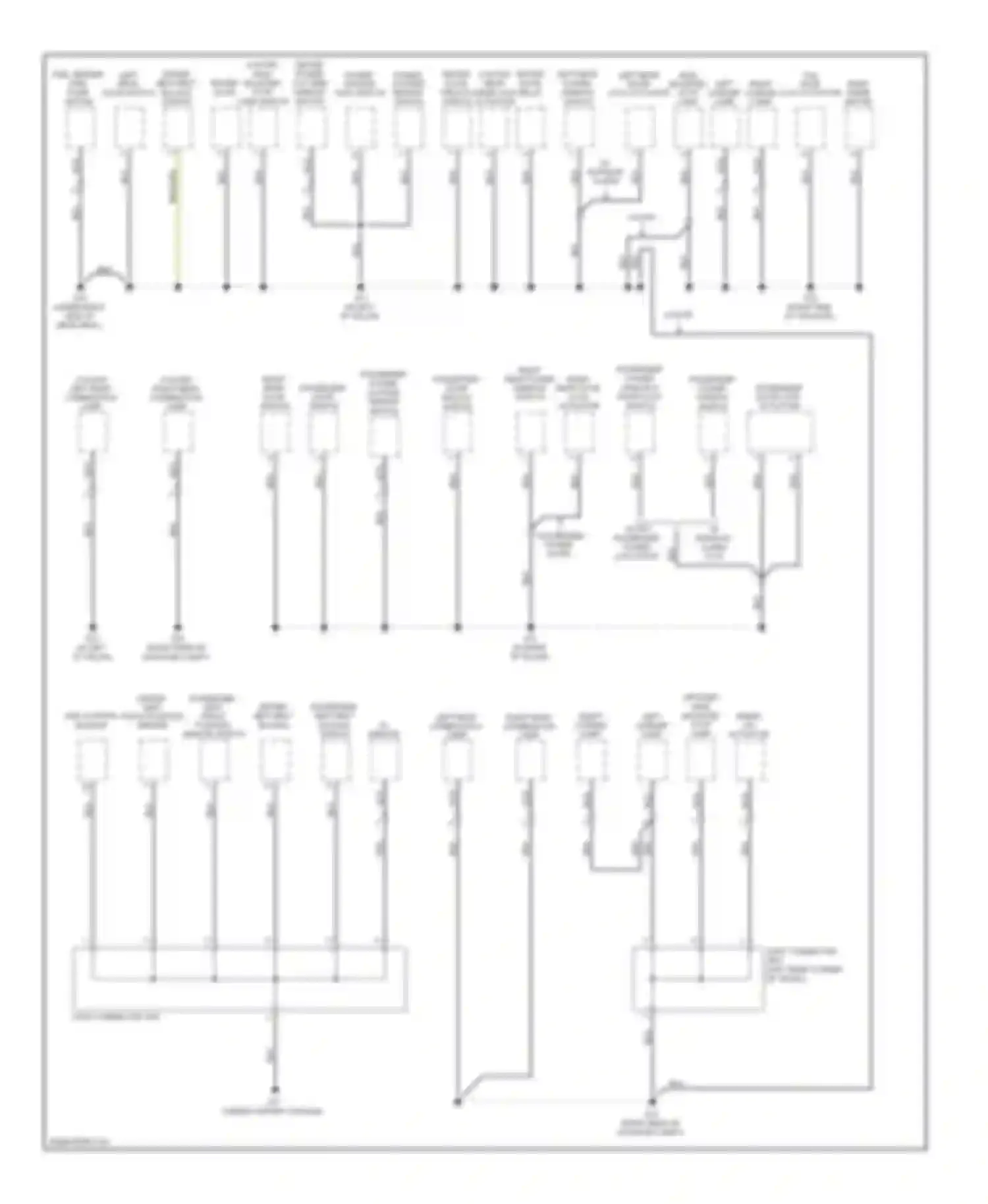 Spectra Kia I facelift 2 (2004-2011): Ground distribution circuit (2 of 2)