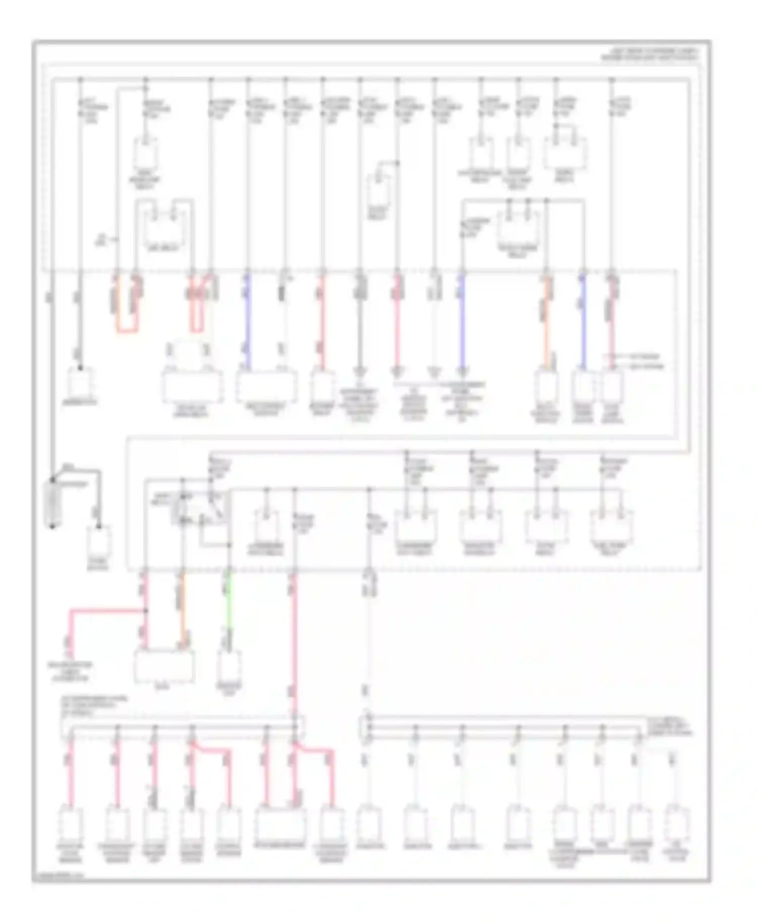 Spectra Kia I facelift 2 (2004-2011): Power distribution circuit (1 of 4)