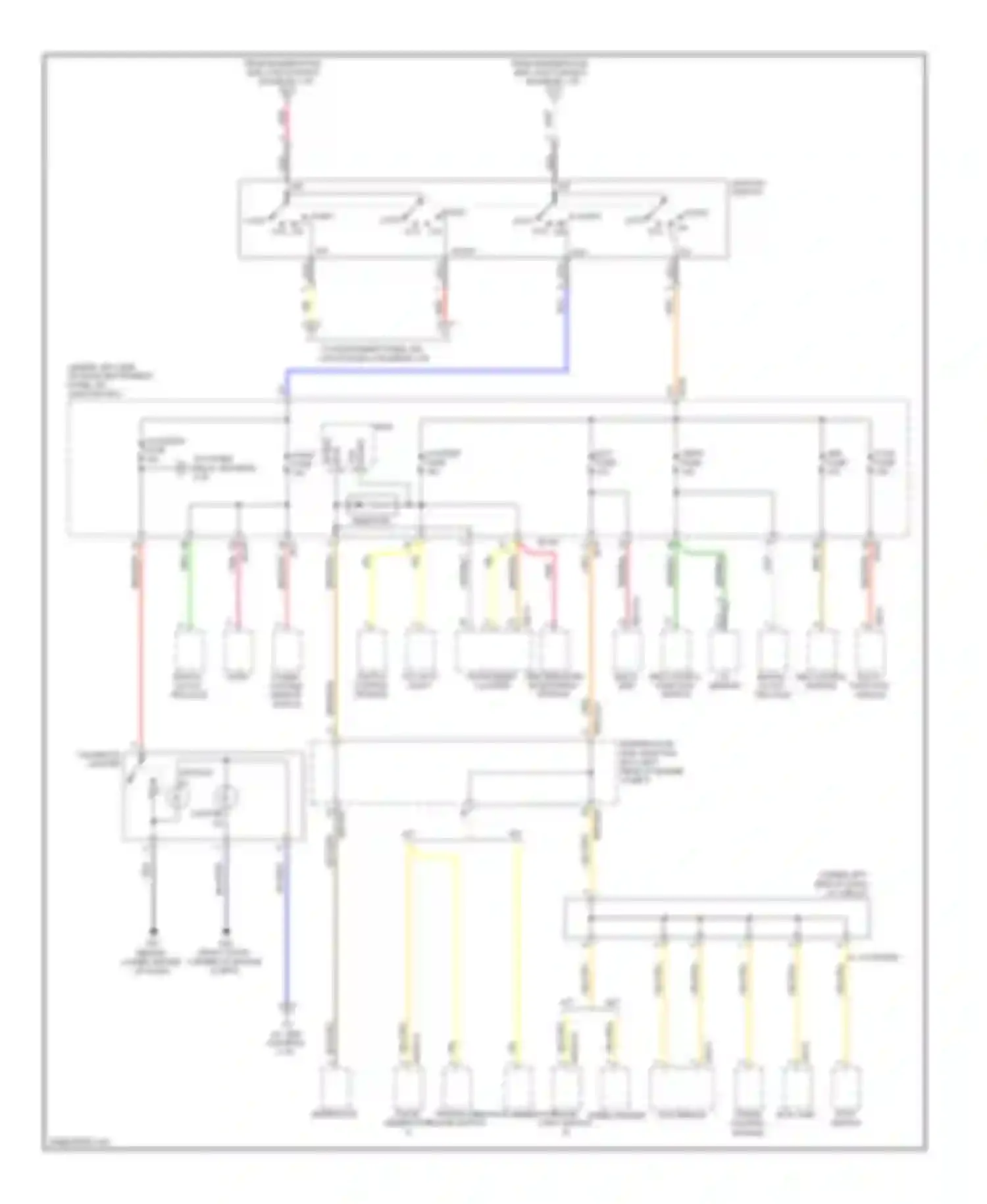 Spectra Kia I facelift 2 (2004-2011): Power distribution circuit (2 of 4)