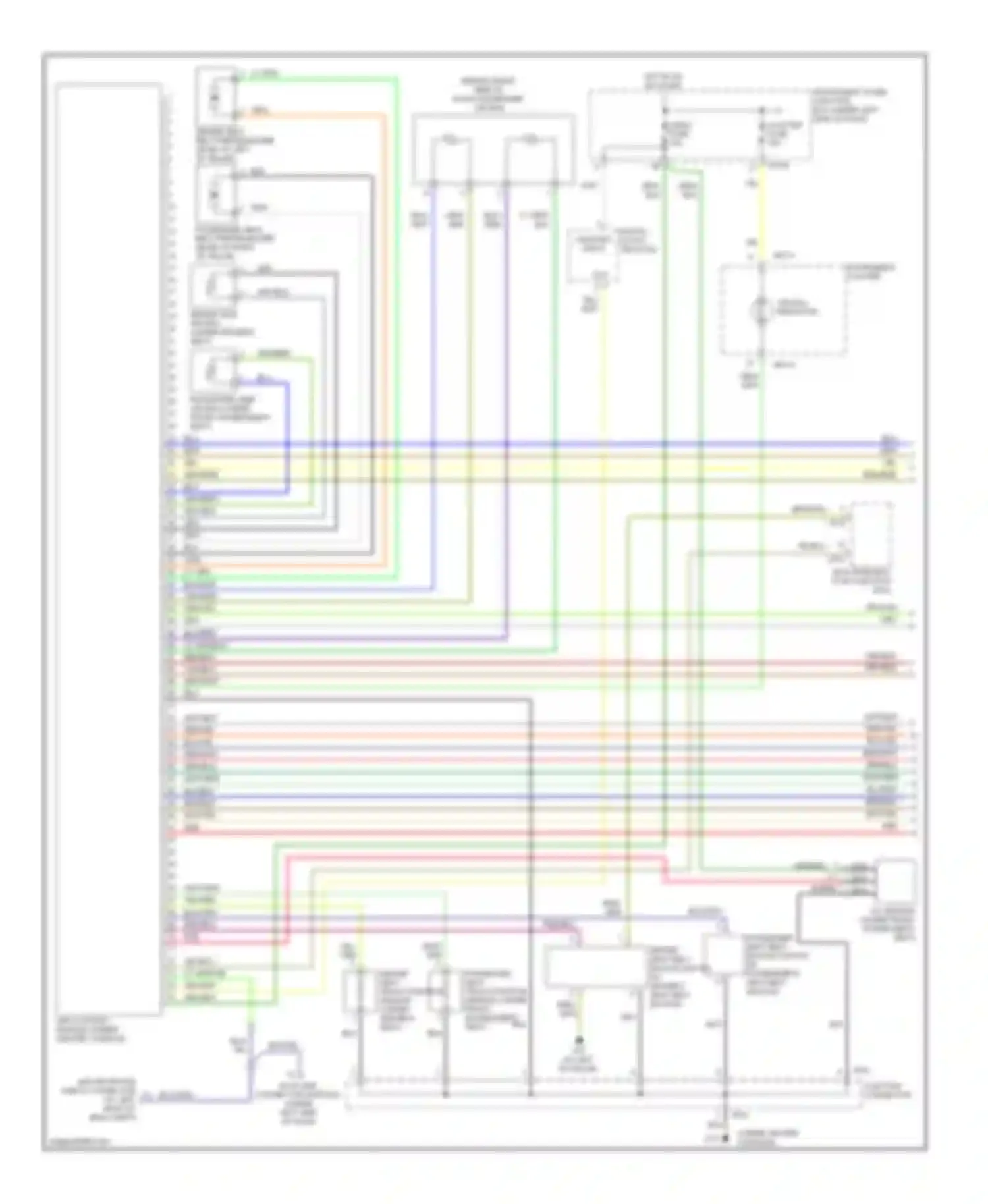 Spectra Kia I facelift 2 (2004-2011): Supplemental restraints circuit (1 of 2)
