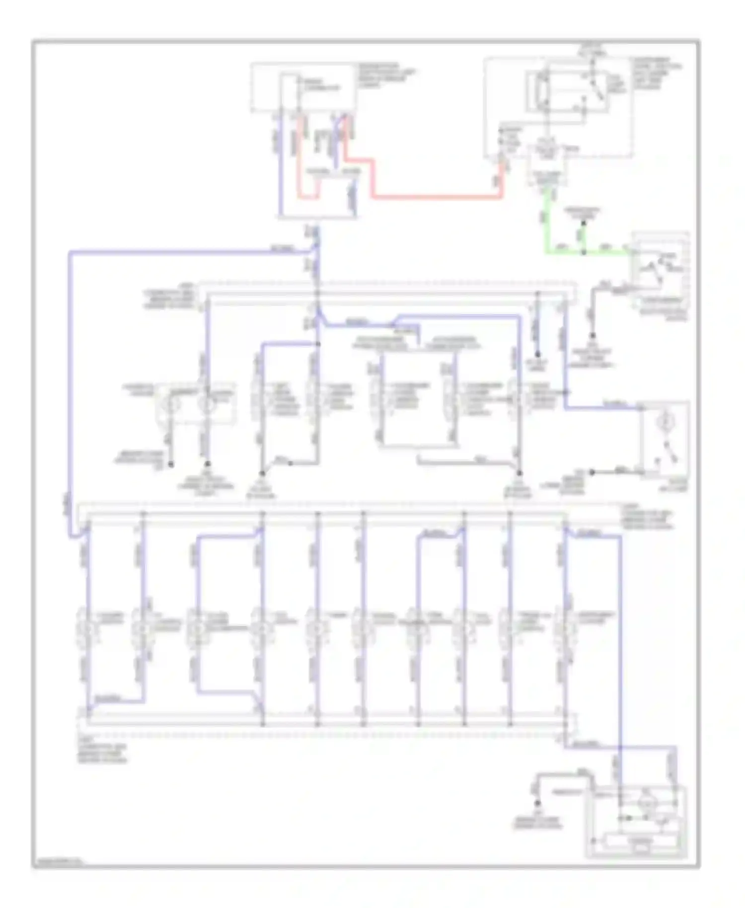 Wiring diagram audio digital clock, telltale for Kia Spectra I facelift 2 (2004-2011) (1 of 1)