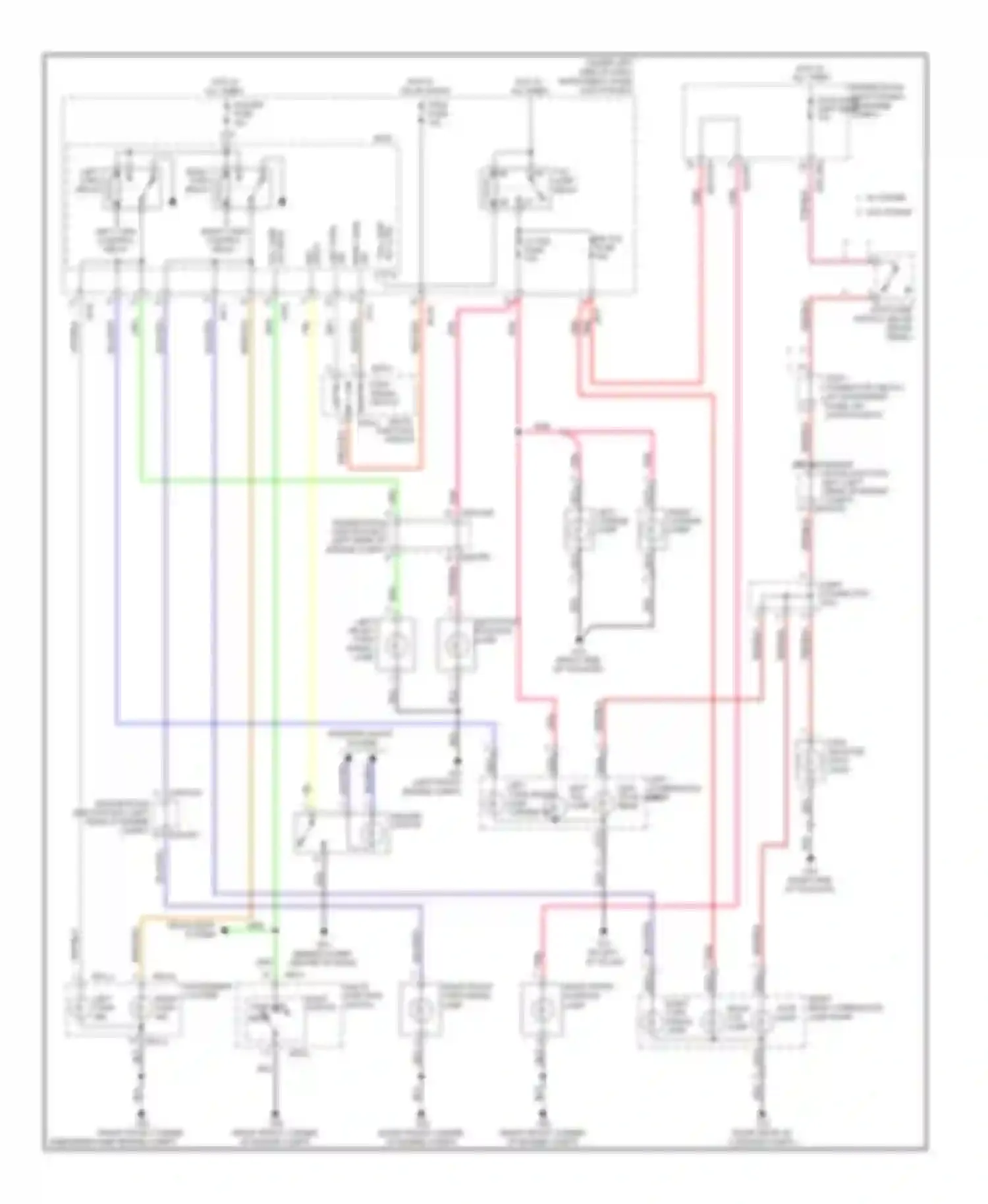 Wiring diagram blu/blk for Kia Spectra I facelift 2 (2004-2011) (5 of 22)