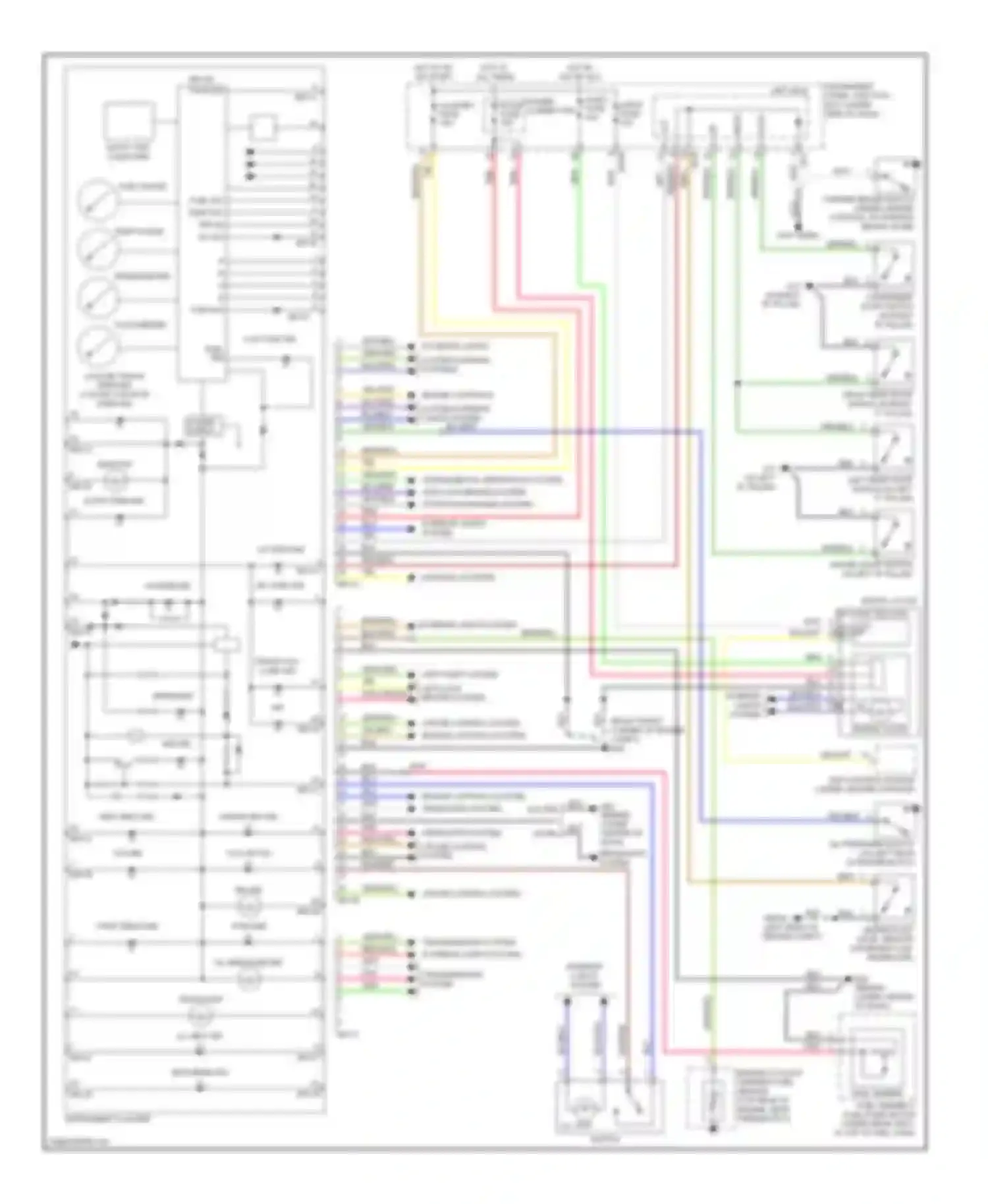 Wiring diagram cruise control system for Kia Spectra I facelift 2 (2004-2011) (2 of 2)