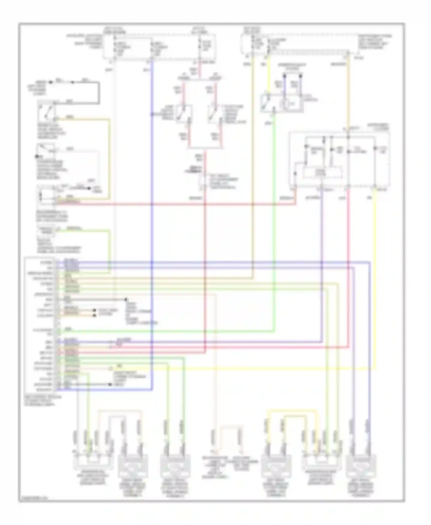 Wiring diagram hot in on or start for Kia Spectra I facelift 2 (2004-2011) (1 of 10)
