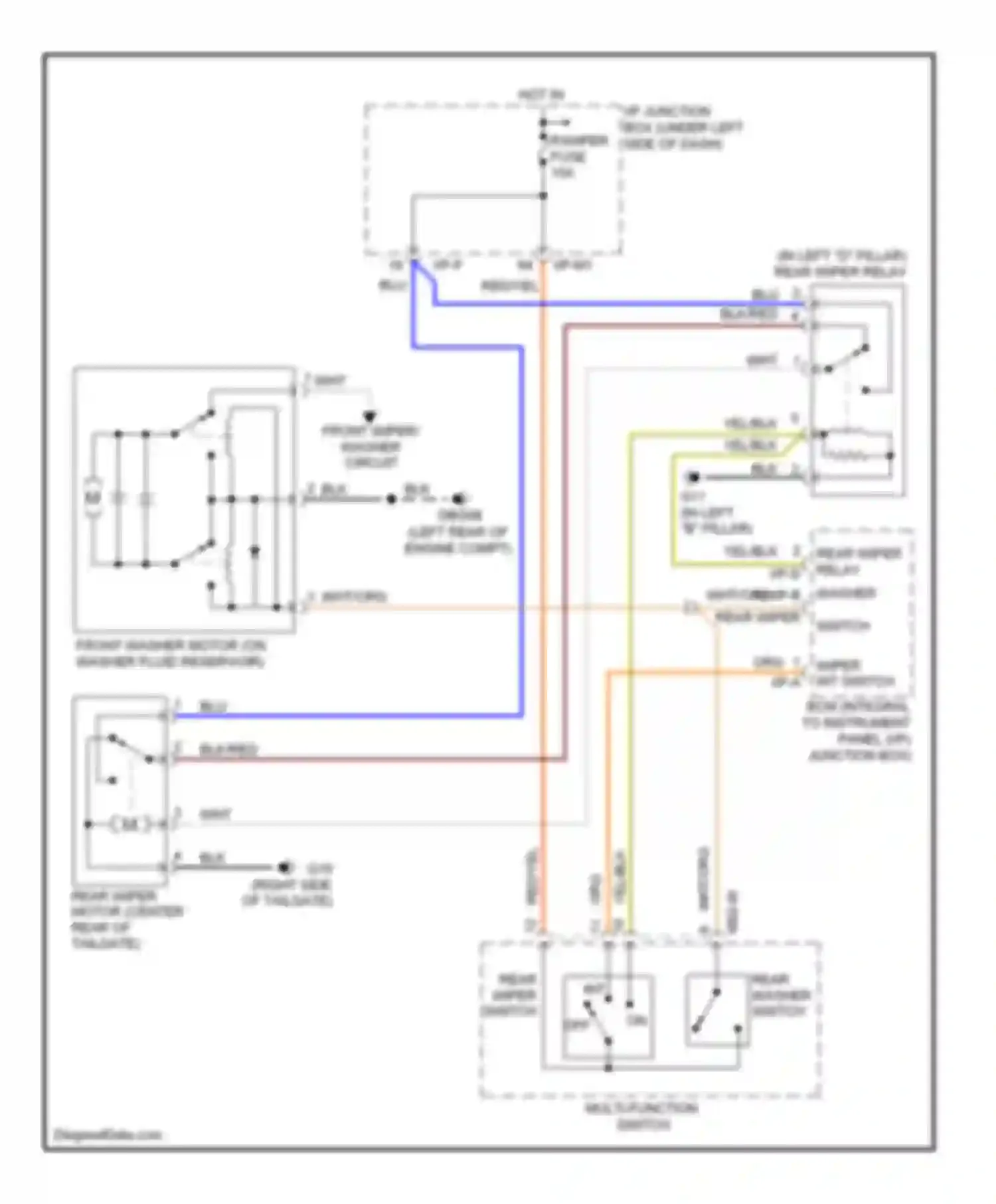 Wiring diagram i/p-f for Kia Spectra I facelift 2 (2004-2011) (18 of 18)