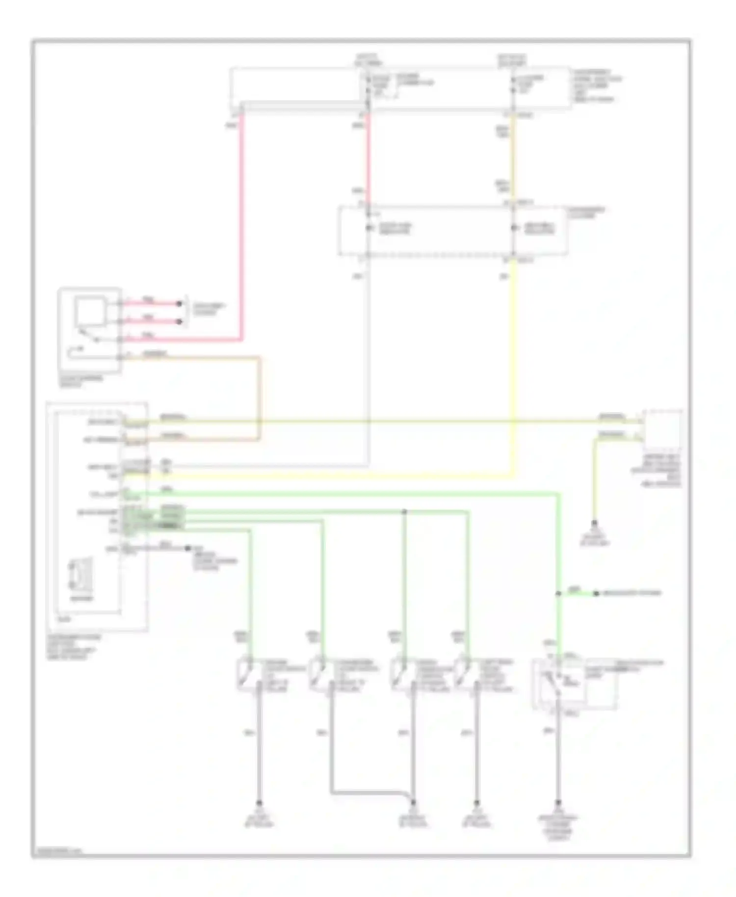 Wiring diagram multi-function switch light switch park for Kia Spectra I facelift 2 (2004-2011) (1 of 1)