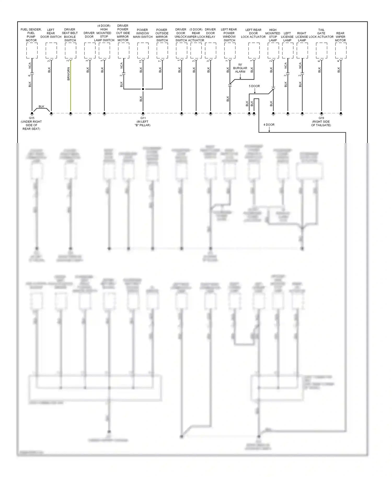 Kia Spectra I facelift 2 (2004-2011) nca wiring diagram  (13 of 26)