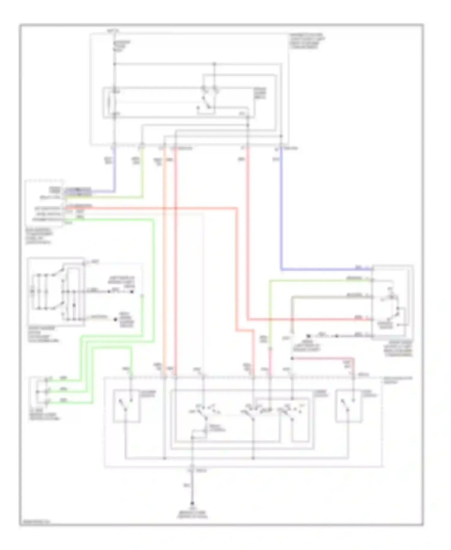 Wiring diagram red/org for Kia Spectra I facelift 2 (2004-2011) (11 of 17)