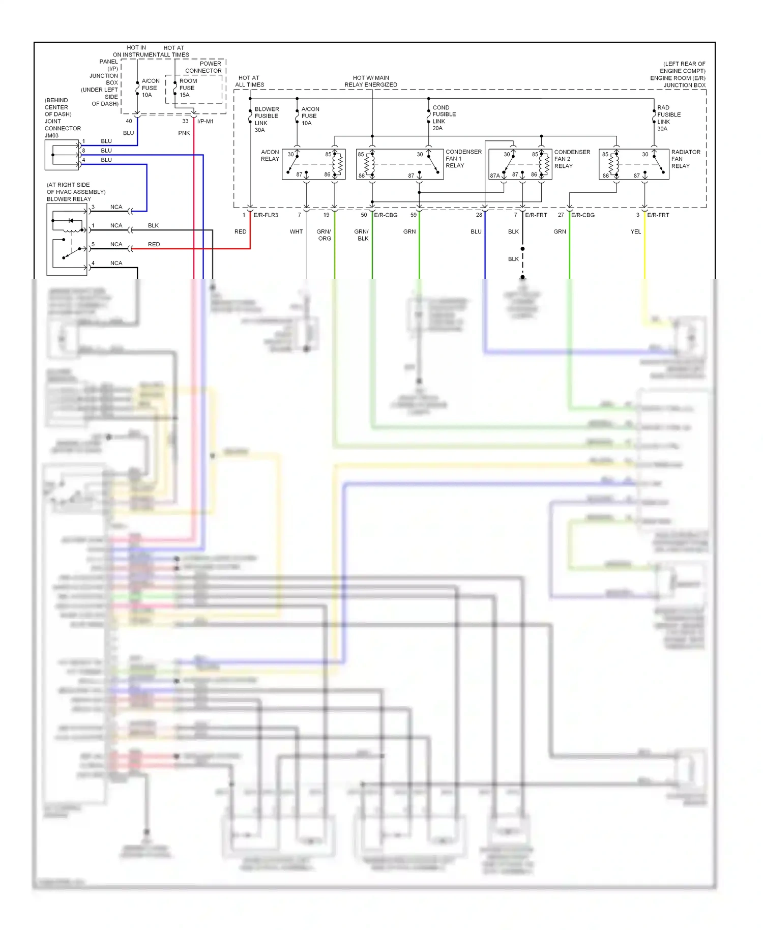 Kia Spectra I facelift 2 (2004-2011) sensor wiring diagram  (2 of 2)