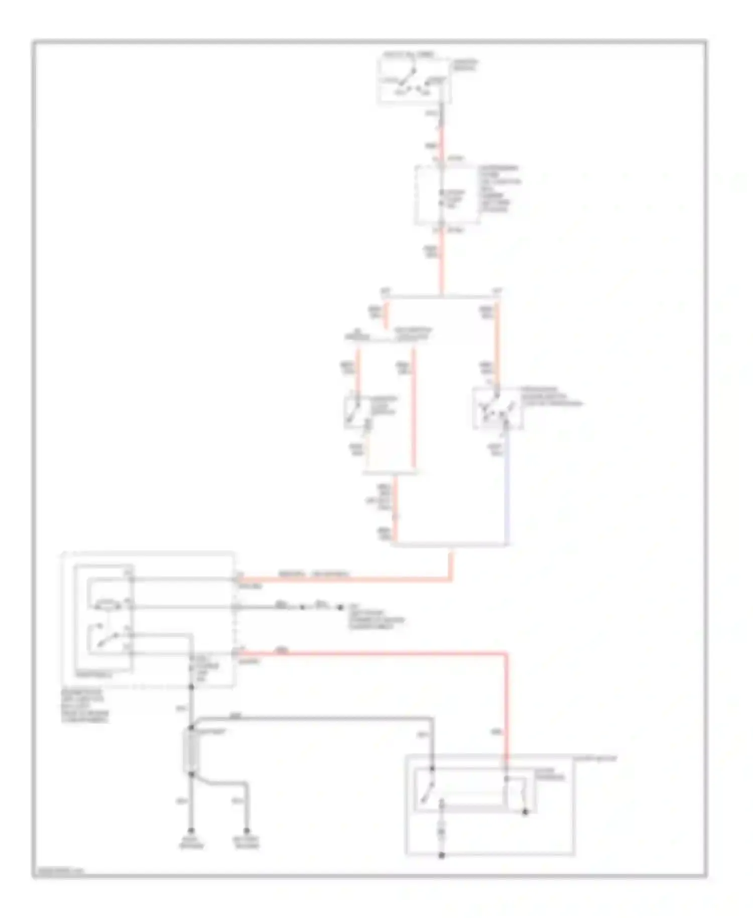 Wiring diagram w/o ignition w/ ignition lock lock for Kia Spectra I facelift 2 (2004-2011) (1 of 1)