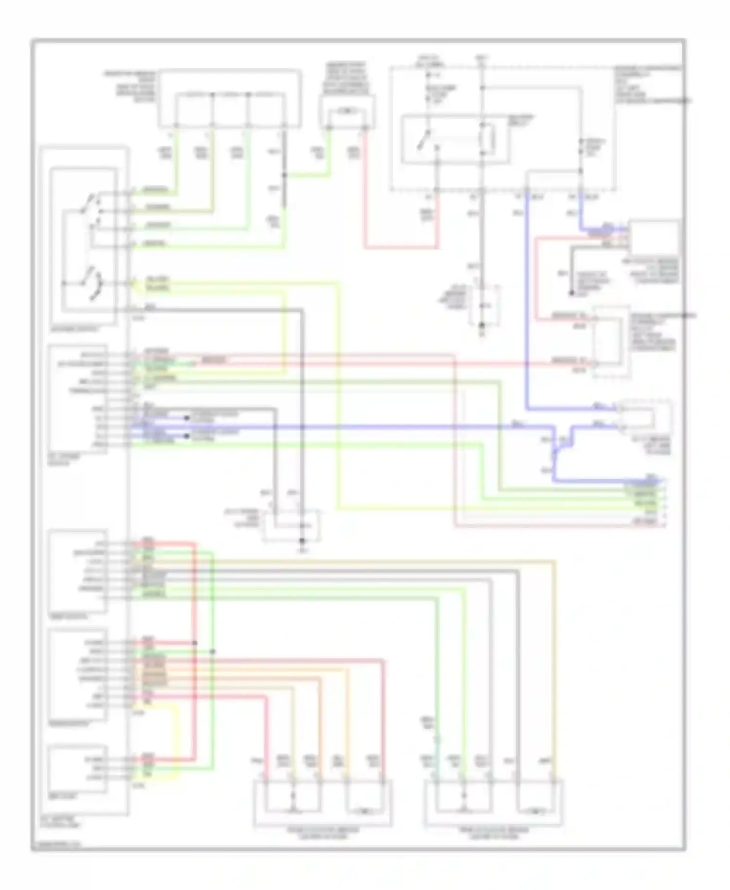 Spectra Kia I facelift (2001-2004): Manual a/c circuit (1 of 2)