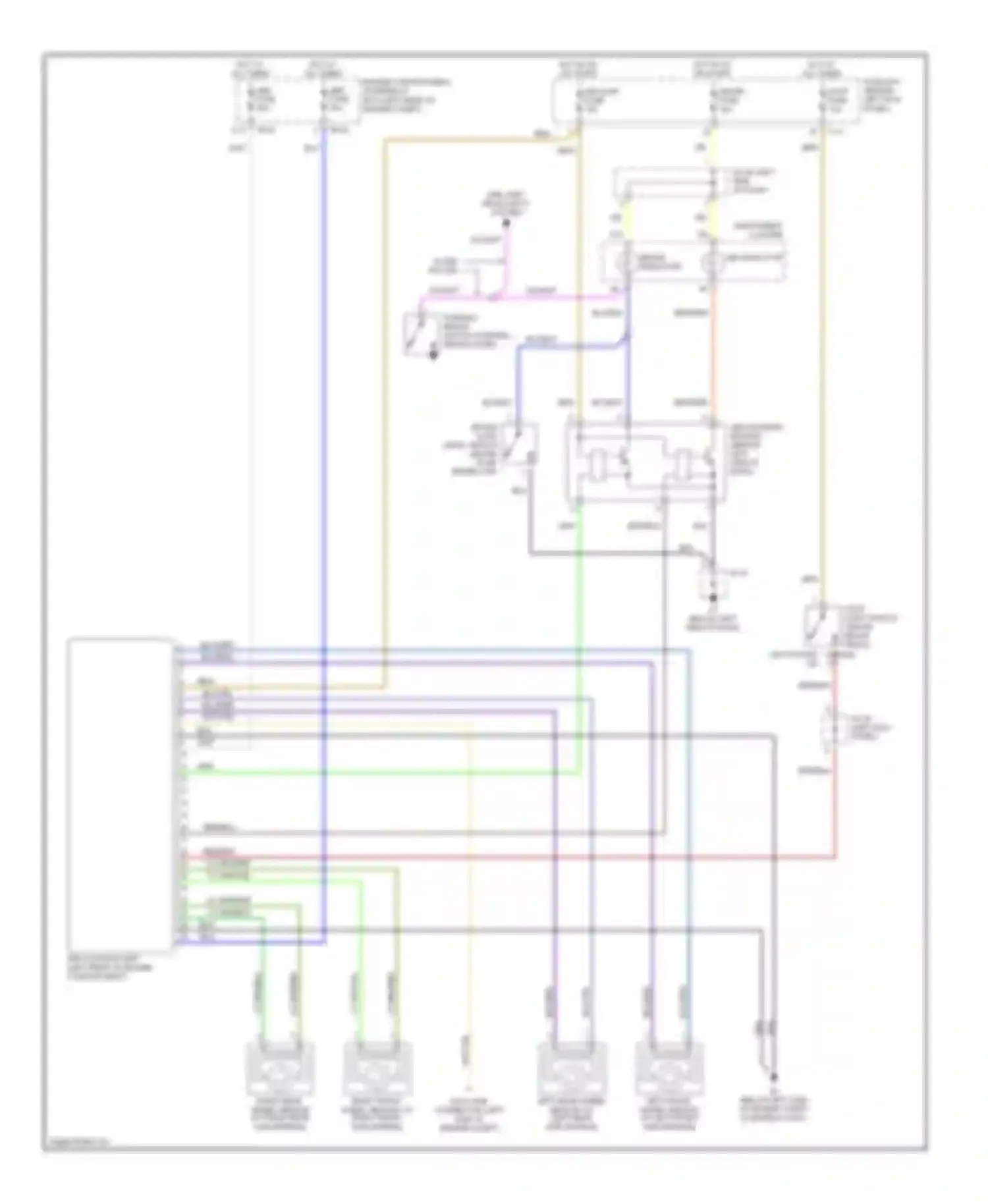 Spectra Kia I facelift (2001-2004): Anti-lock brake circuits