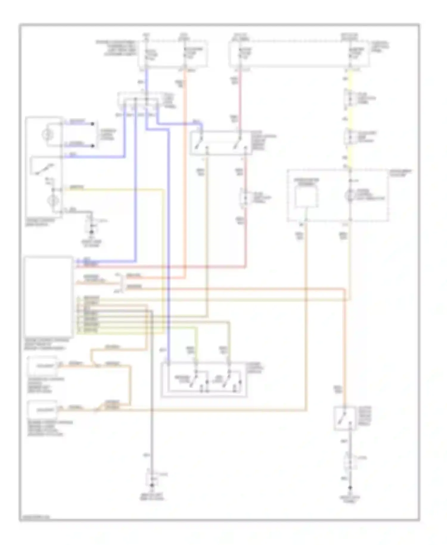 Spectra Kia I facelift (2001-2004): Cruise control circuit