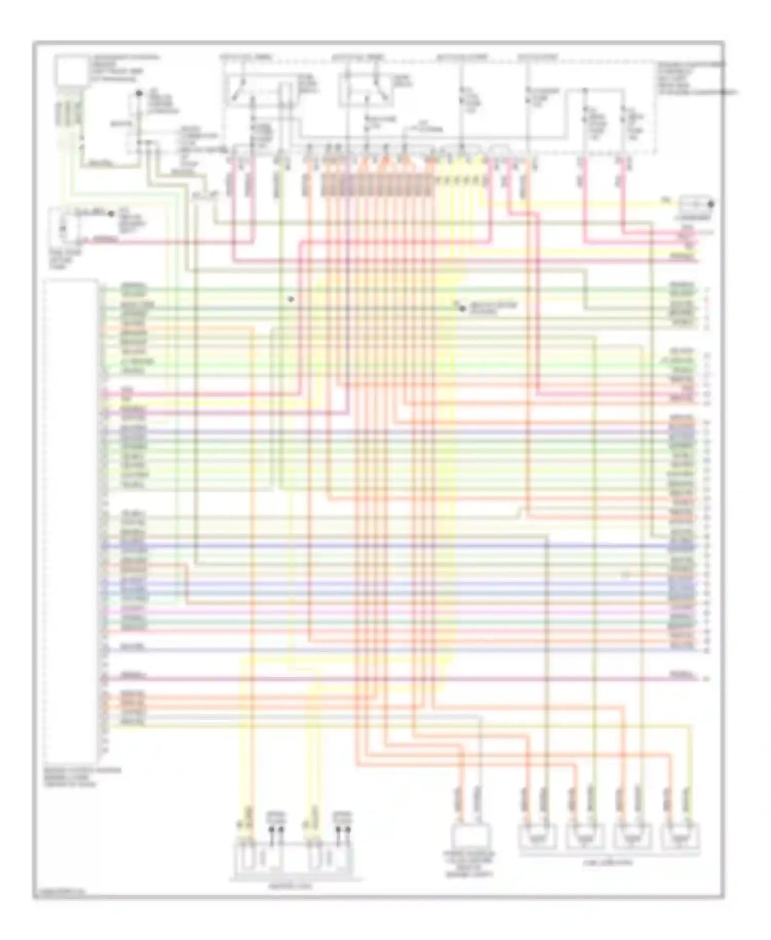 Spectra Kia I facelift (2001-2004): Wiring diagram engine performance 1.8ls (1 of 3)