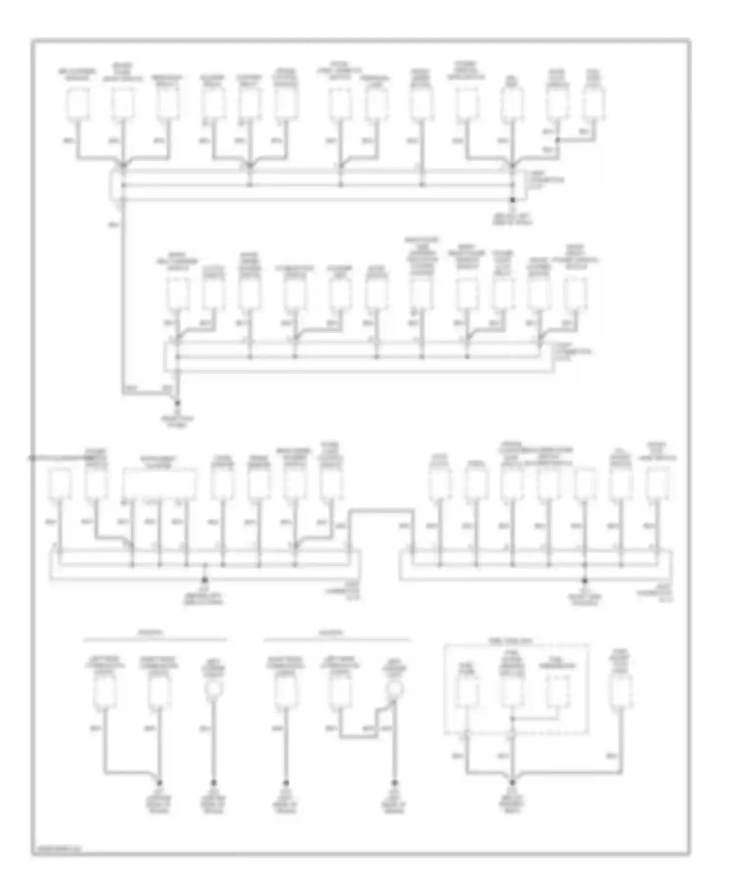 Spectra Kia I facelift (2001-2004): Ground distribution circuit (2 of 2)