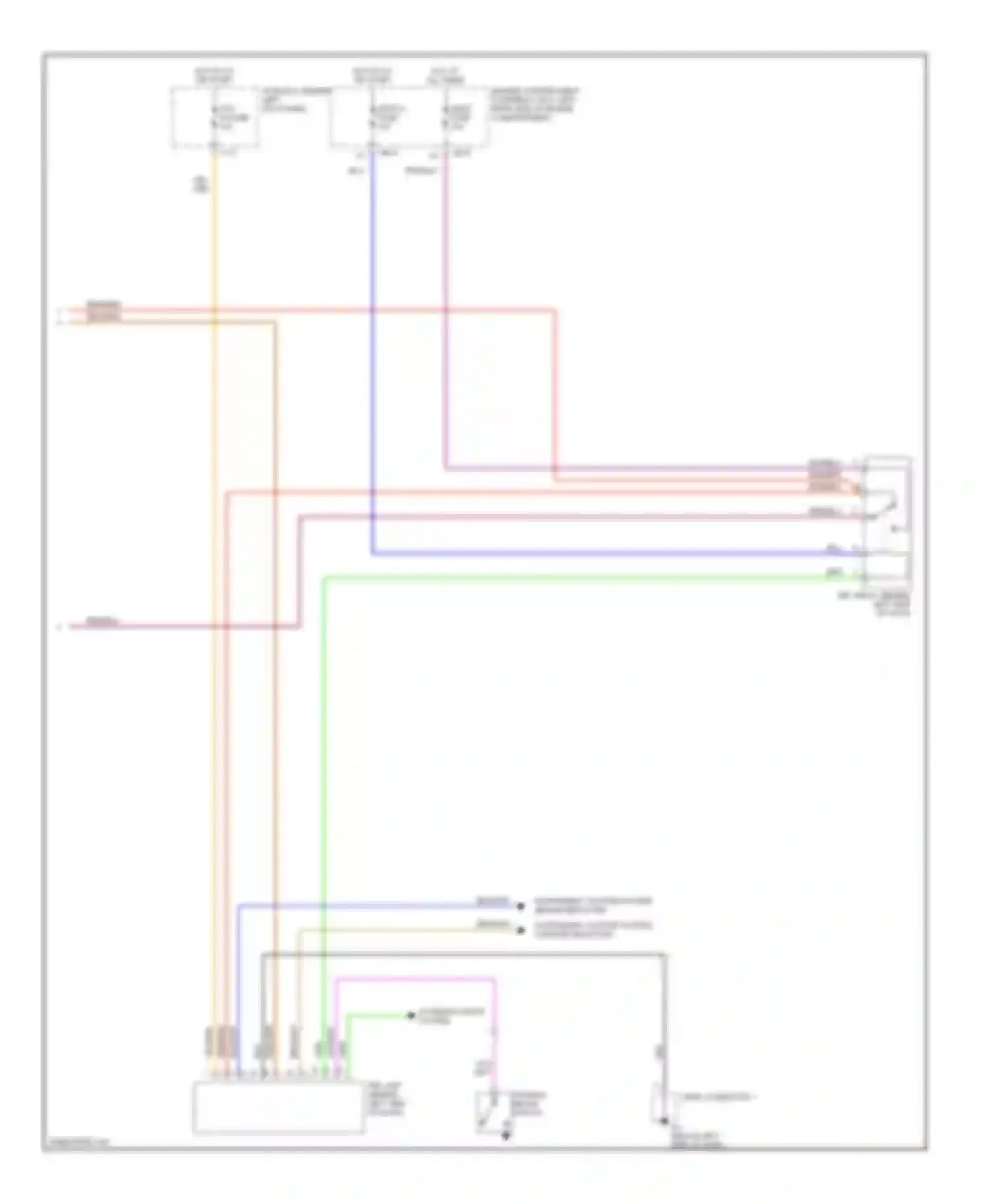 Spectra Kia I facelift (2001-2004): Headlight circuit, with drl (2 of 2)