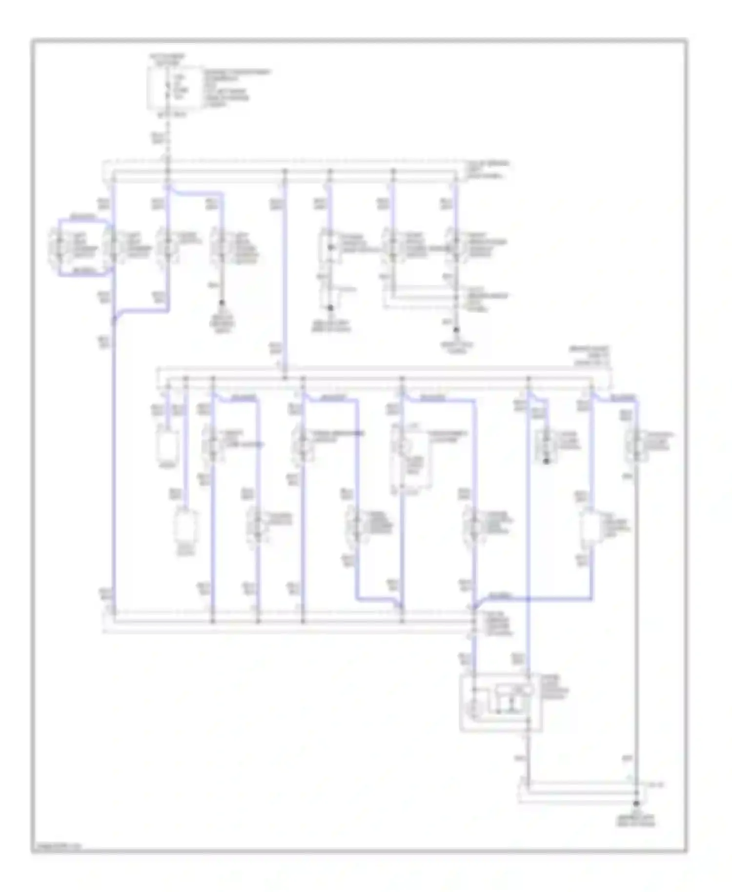 Spectra Kia I facelift (2001-2004): Instrument illumination circuit