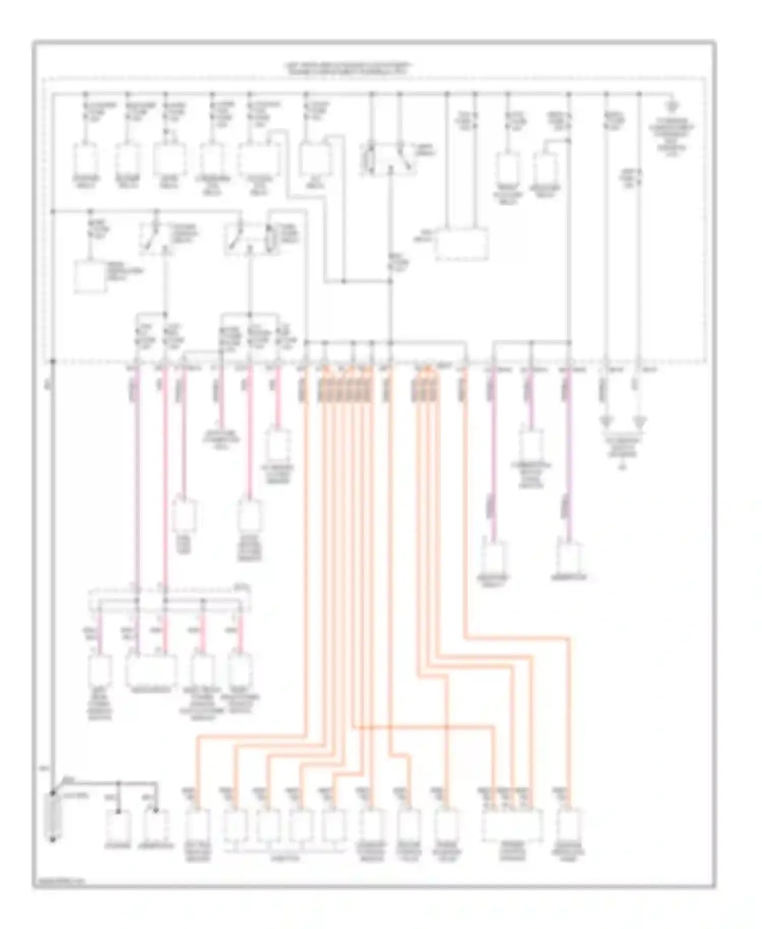 Spectra Kia I facelift (2001-2004): Power distribution circuit (1 of 3)