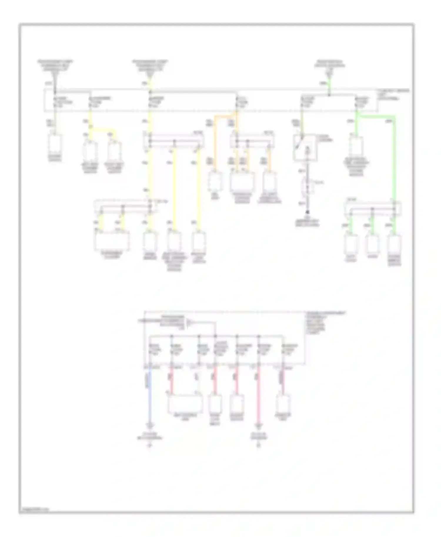 Spectra Kia I facelift (2001-2004): Power distribution circuit (3 of 3)