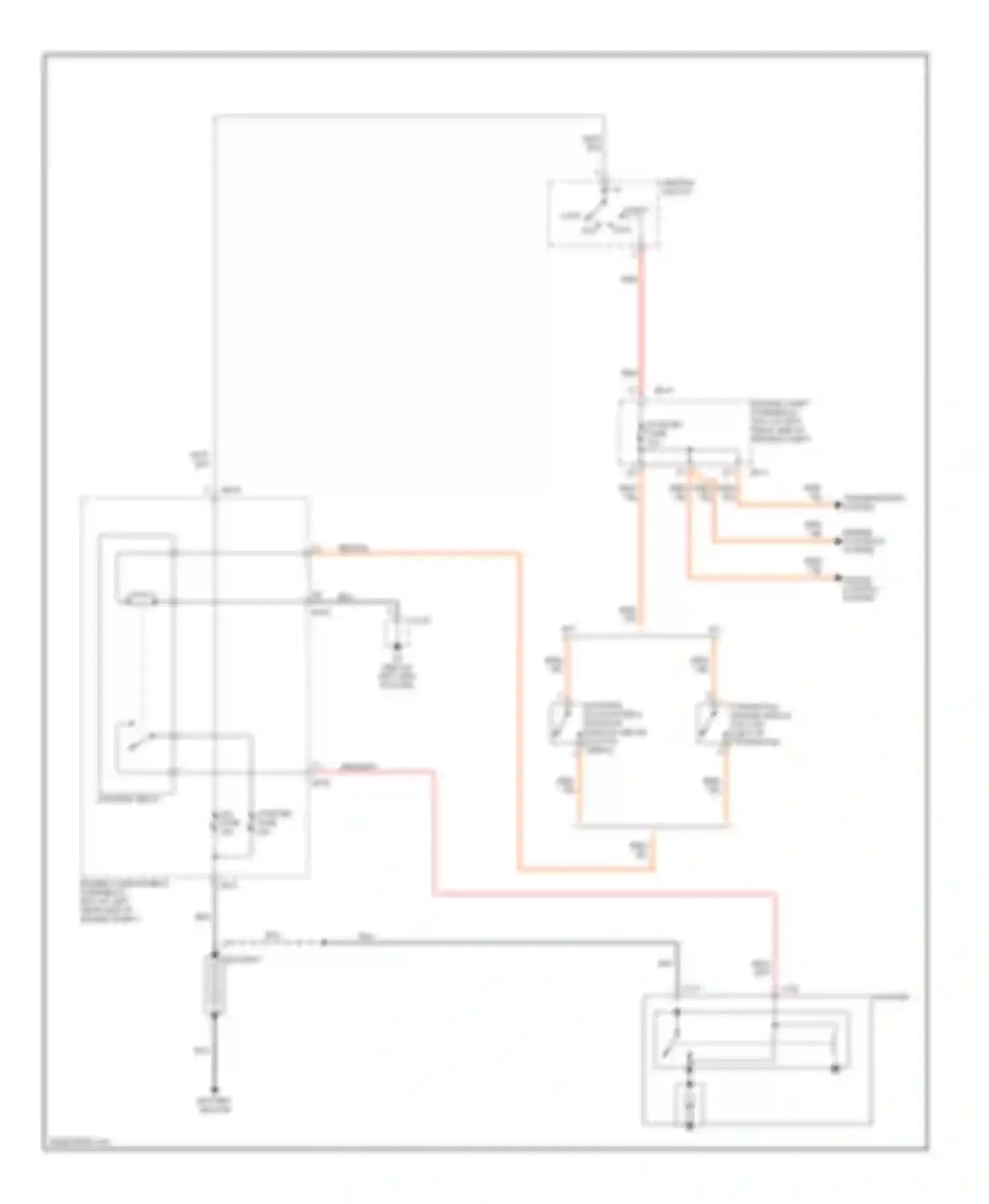 Spectra Kia I facelift (2001-2004): Starting circuit