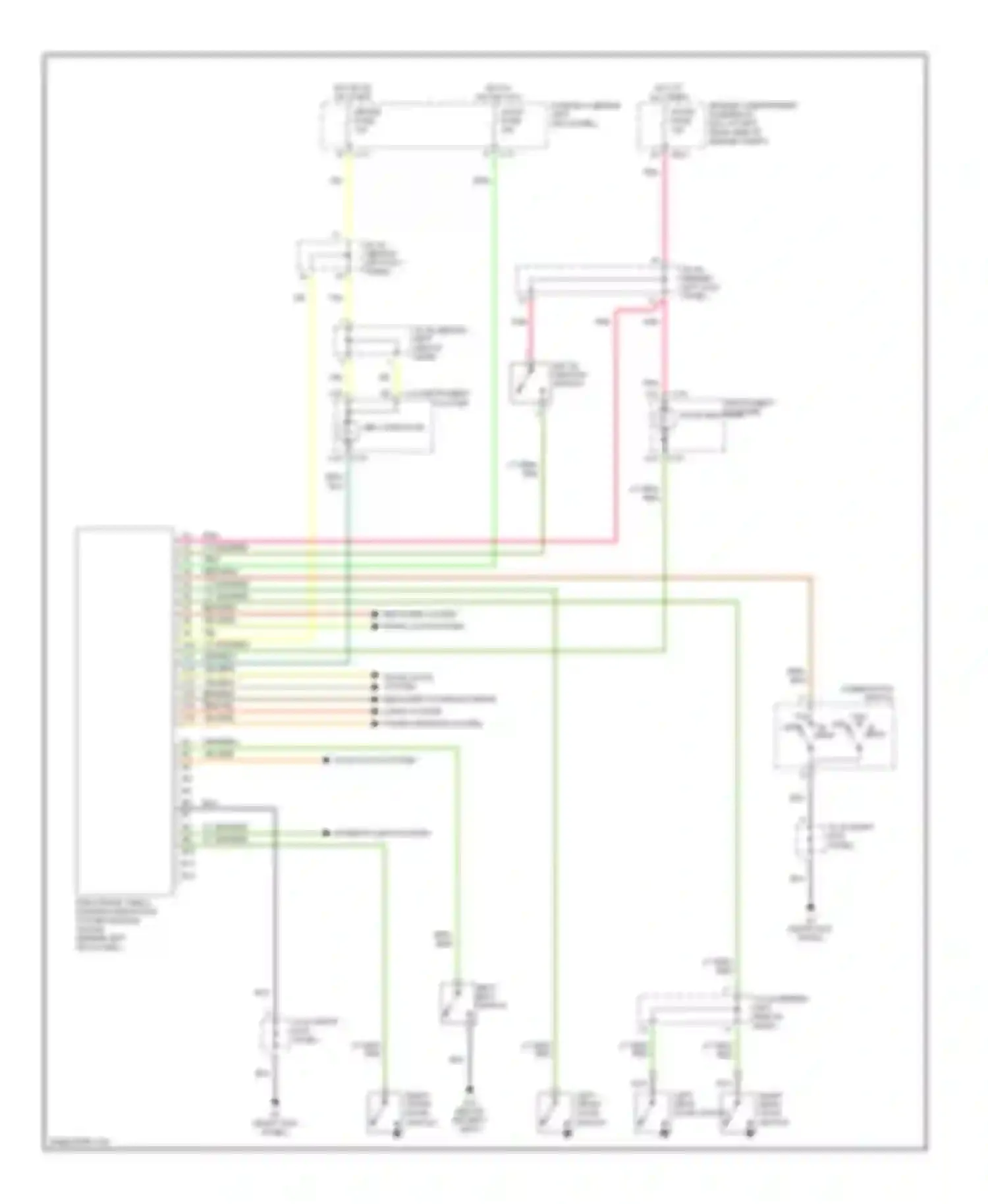 Spectra Kia I facelift (2001-2004): Warning system circuits